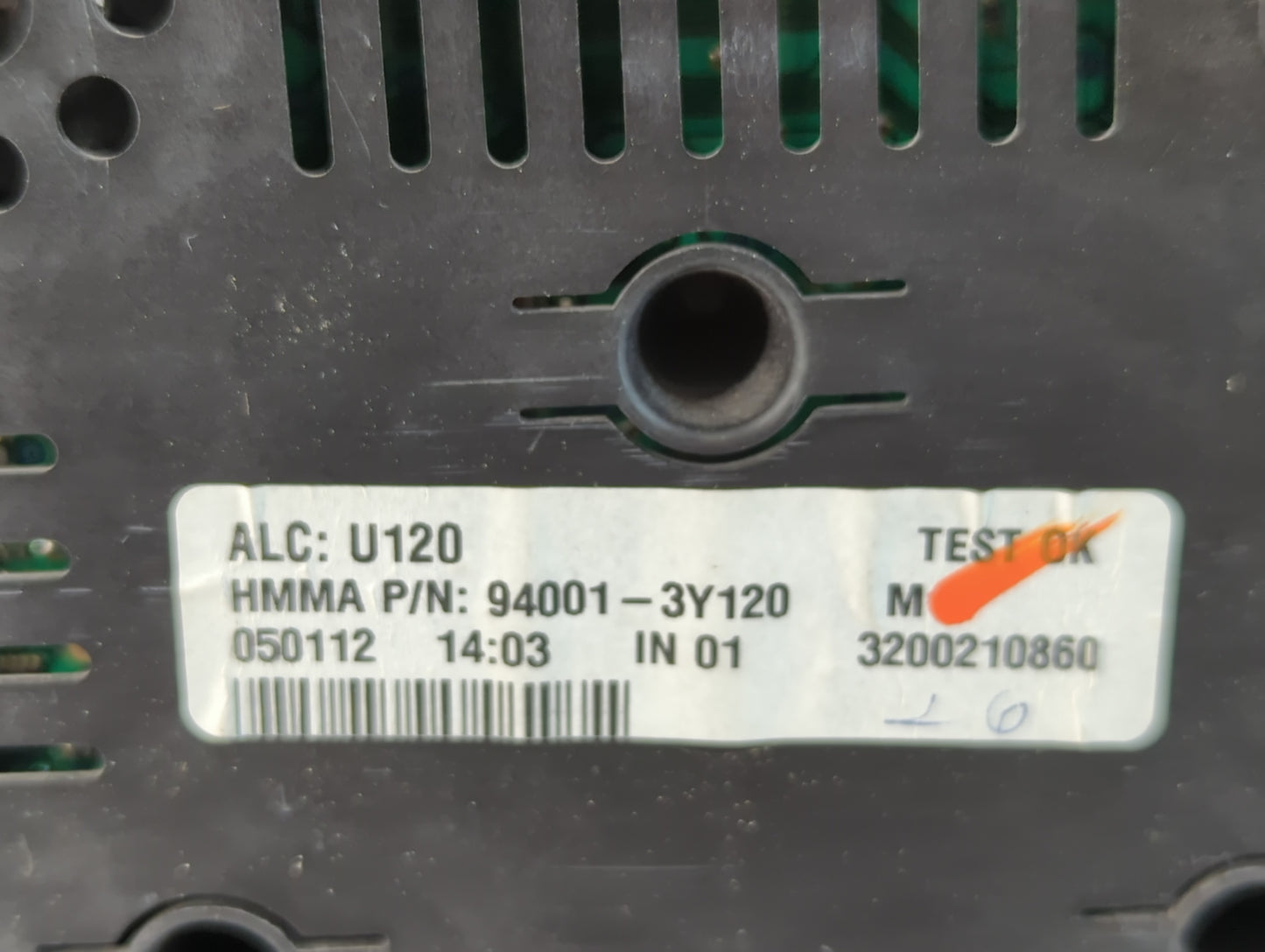 2012 Hyundai Elantra Instrument Cluster Speedometer Gauges P/N:11001-839510H 94001-3Y120 Fits OEM Used Auto Parts - Oemuseda