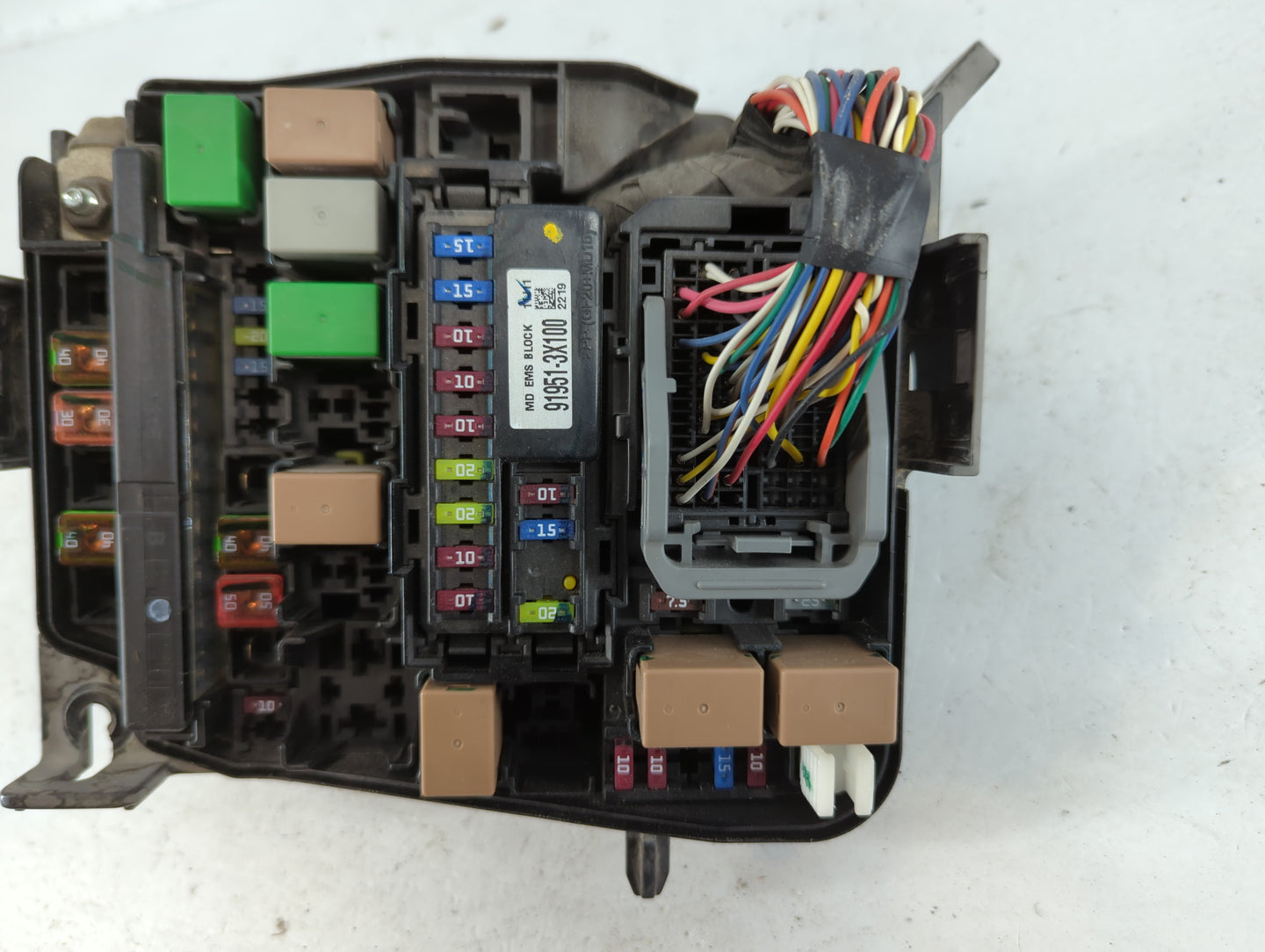 2011-2013 Hyundai Elantra Fusebox Fuse Box Panel Relay Module P/N:91950-3X510 Fits Fits 2011 2012 2013 OEM Used Auto Parts -