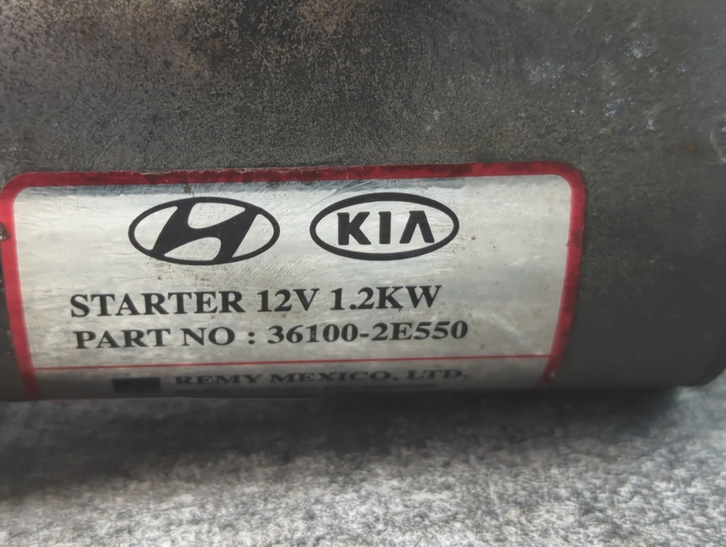 2011-2014 Hyundai Elantra Car Starter Motor Solenoid OEM P/N:36100-2E550 Fits Fits 2011 2012 2013 2014 OEM Used Auto Parts -