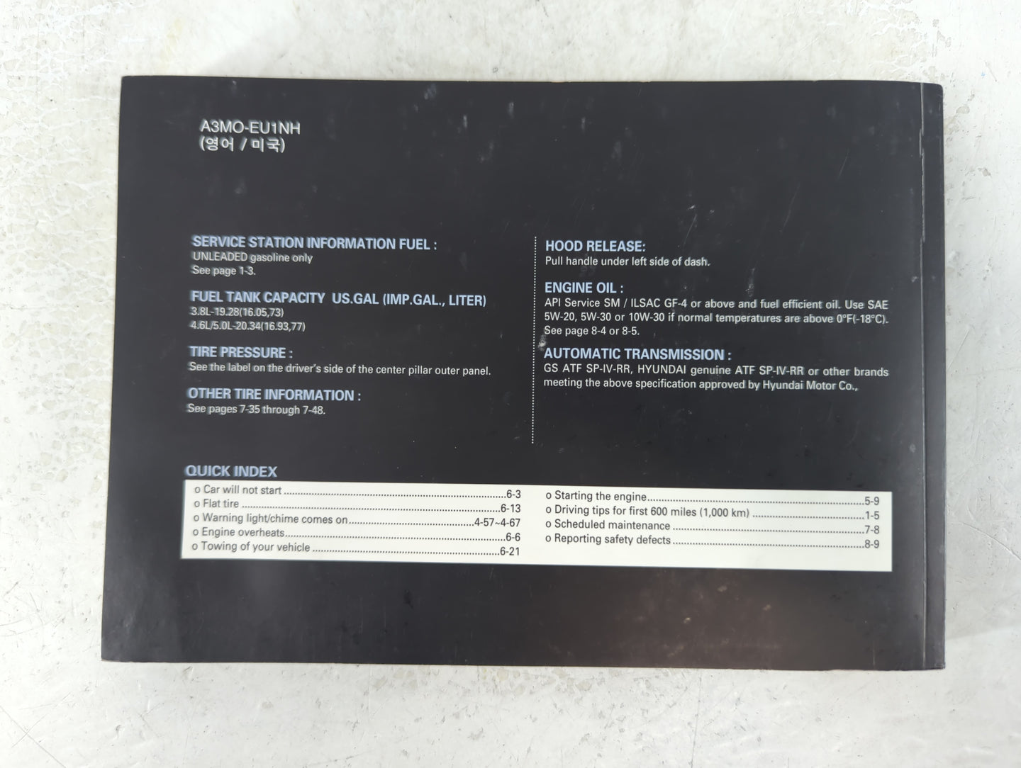 2012 Hyundai Genesis Owners Manual Book Guide P/N:A3MO-EU1NH OEM Used Auto Parts - Oemusedautoparts1.com
