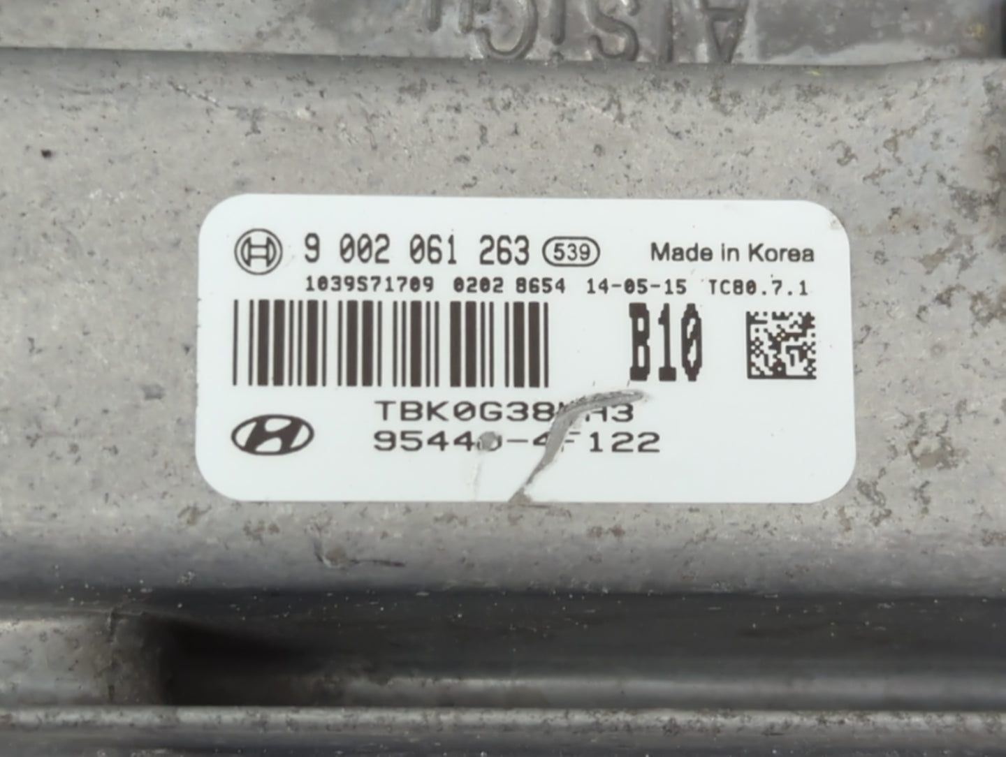 2009-2012 Hyundai Genesis PCM Engine Control Computer ECU ECM PCU OEM P/N:95440-4F122 Fits Fits 2009 2010 2011 2012 OEM Used
