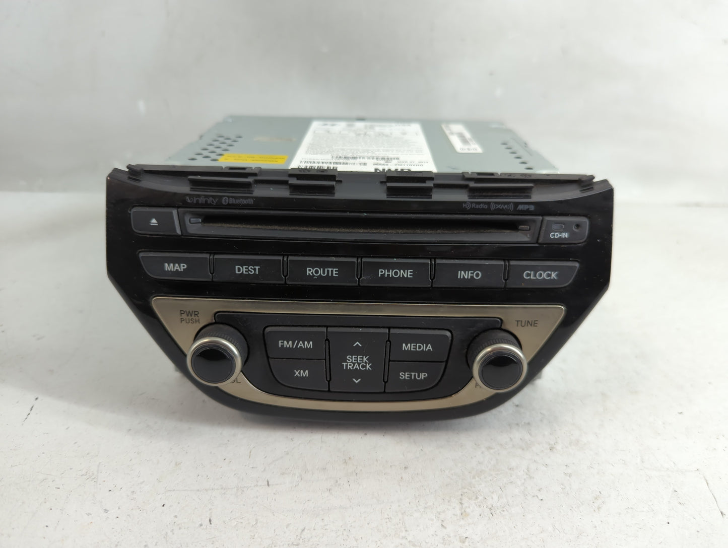 2012 Hyundai Genesis Radio AM FM Cd Player Receiver Replacement P/N:96560-2M770YHG Fits OEM Used Auto Parts - Oemusedautopar