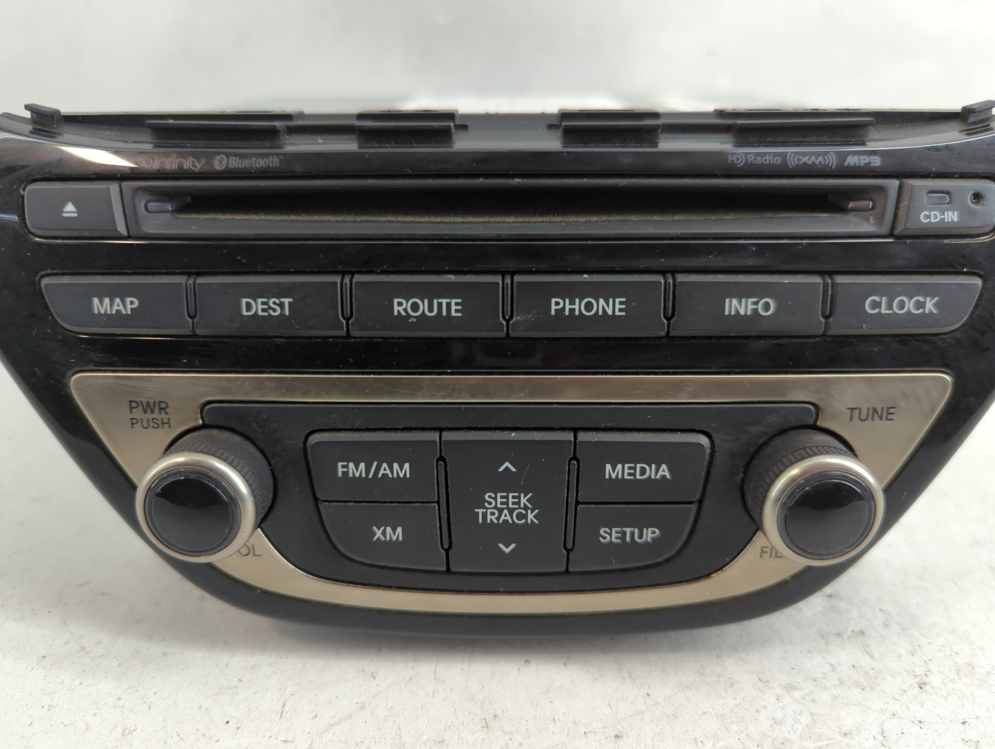 2012 Hyundai Genesis Radio AM FM Cd Player Receiver Replacement P/N:96560-2M770YHG Fits OEM Used Auto Parts - Oemusedautopar