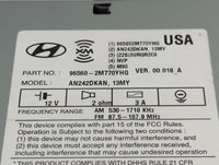 2012 Hyundai Genesis Radio AM FM Cd Player Receiver Replacement P/N:96560-2M770YHG Fits OEM Used Auto Parts - Oemusedautopar