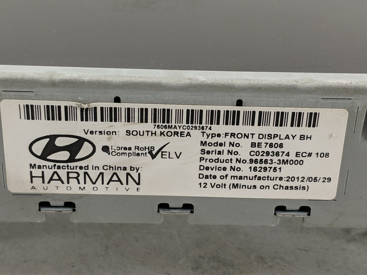 2009-2014 Hyundai Genesis Information Radio Display Screen 1298308 - Oemusedautoparts1.com