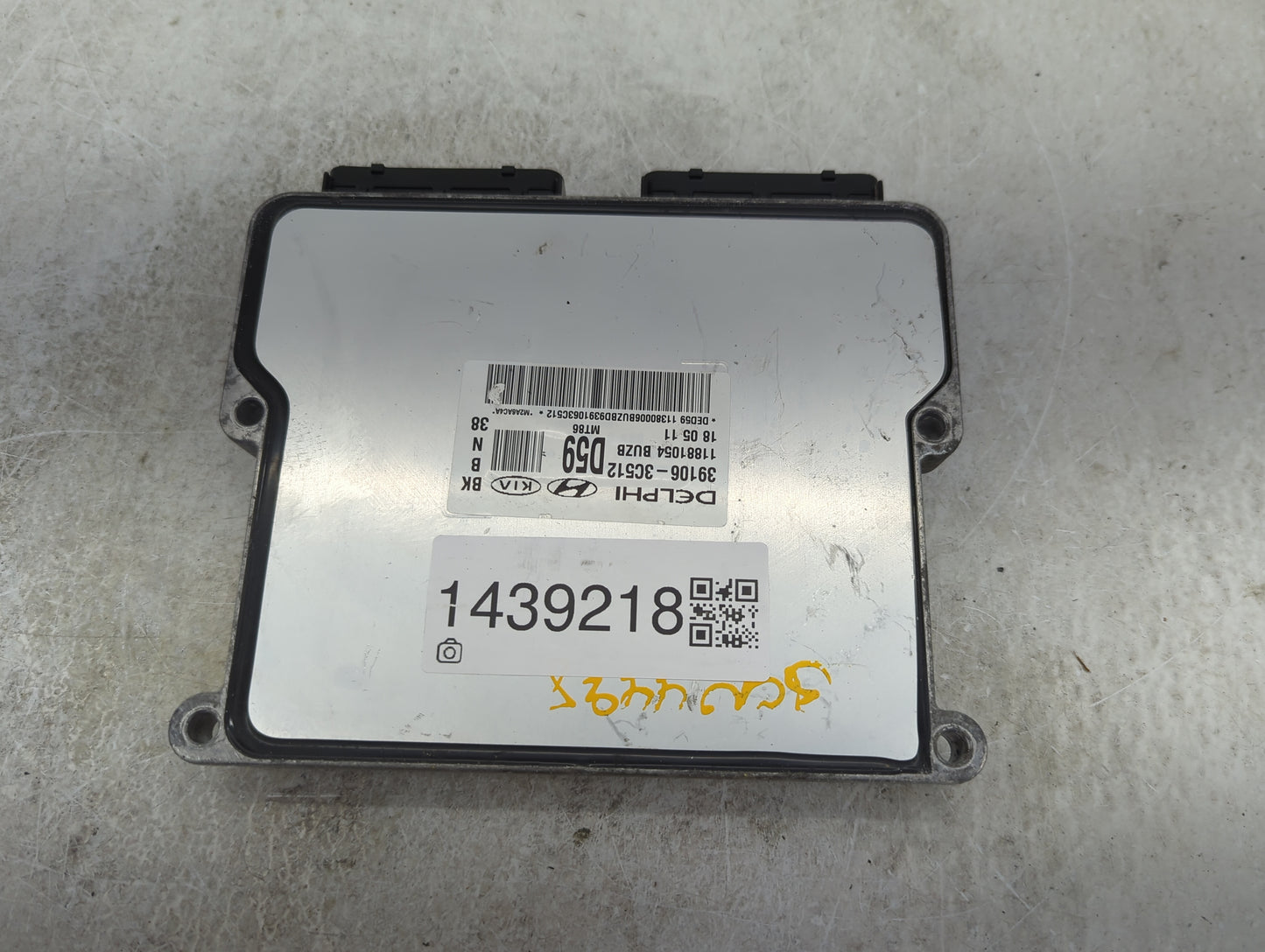 2012-2014 Hyundai Genesis PCM Engine Control Computer ECU ECM PCU OEM P/N:39106-3C512 Fits Fits 2012 2013 2014 OEM Used Auto