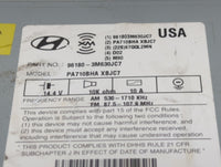 2011-2012 Hyundai Genesis Radio AM FM Cd Player Receiver Replacement P/N:96180-3M630JC7 Fits Fits 2011 2012 OEM Used Auto Pa