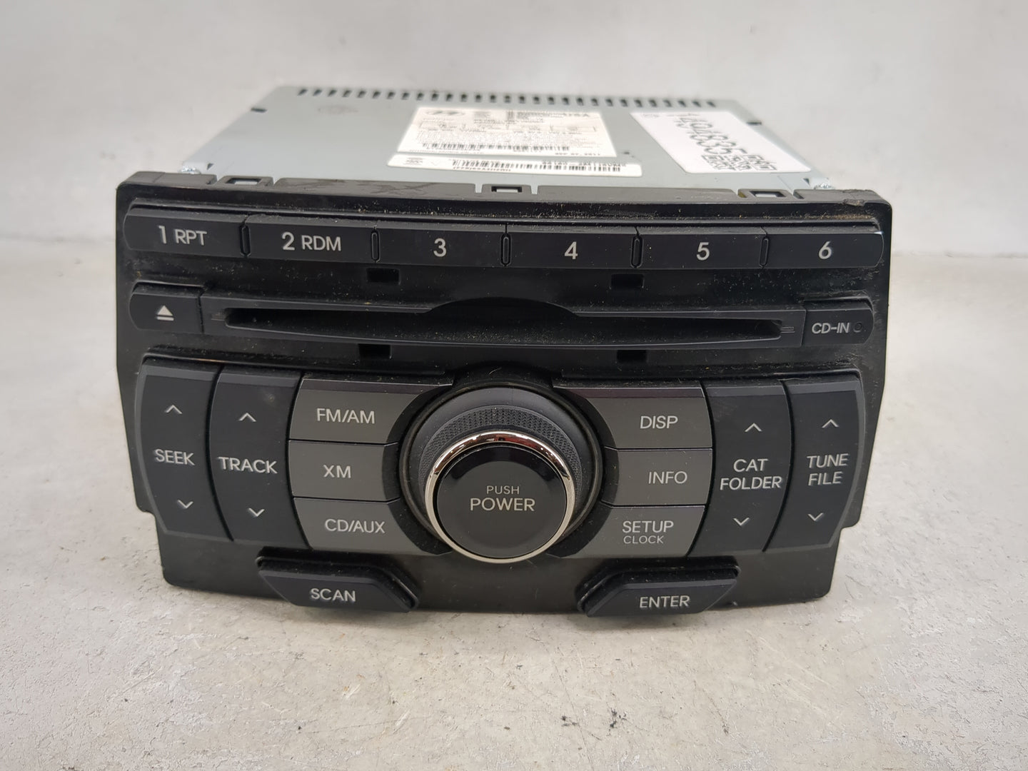 2011-2012 Hyundai Genesis Radio AM FM Cd Player Receiver Replacement P/N:96180-2M115VM5 A200BKLBX Fits Fits 2011 2012 OEM Us