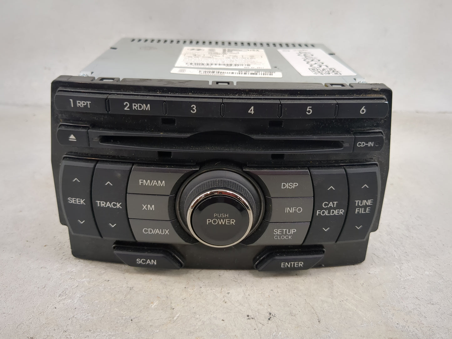 2011-2012 Hyundai Genesis Radio AM FM Cd Player Receiver Replacement P/N:96180-2M115VM5 A200BKLBX Fits Fits 2011 2012 OEM Us