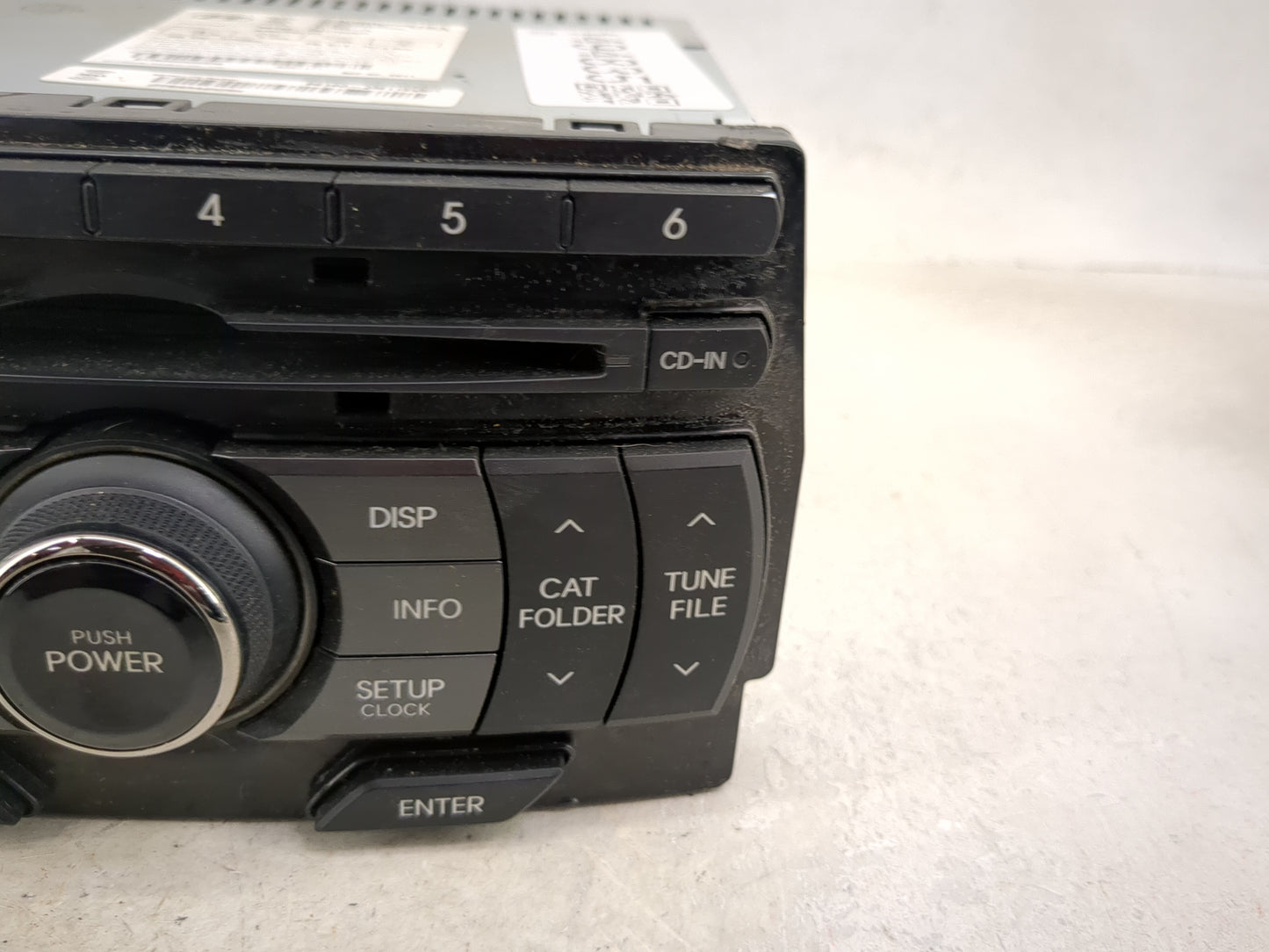 2011-2012 Hyundai Genesis Radio AM FM Cd Player Receiver Replacement P/N:96180-2M115VM5 A200BKLBX Fits Fits 2011 2012 OEM Us