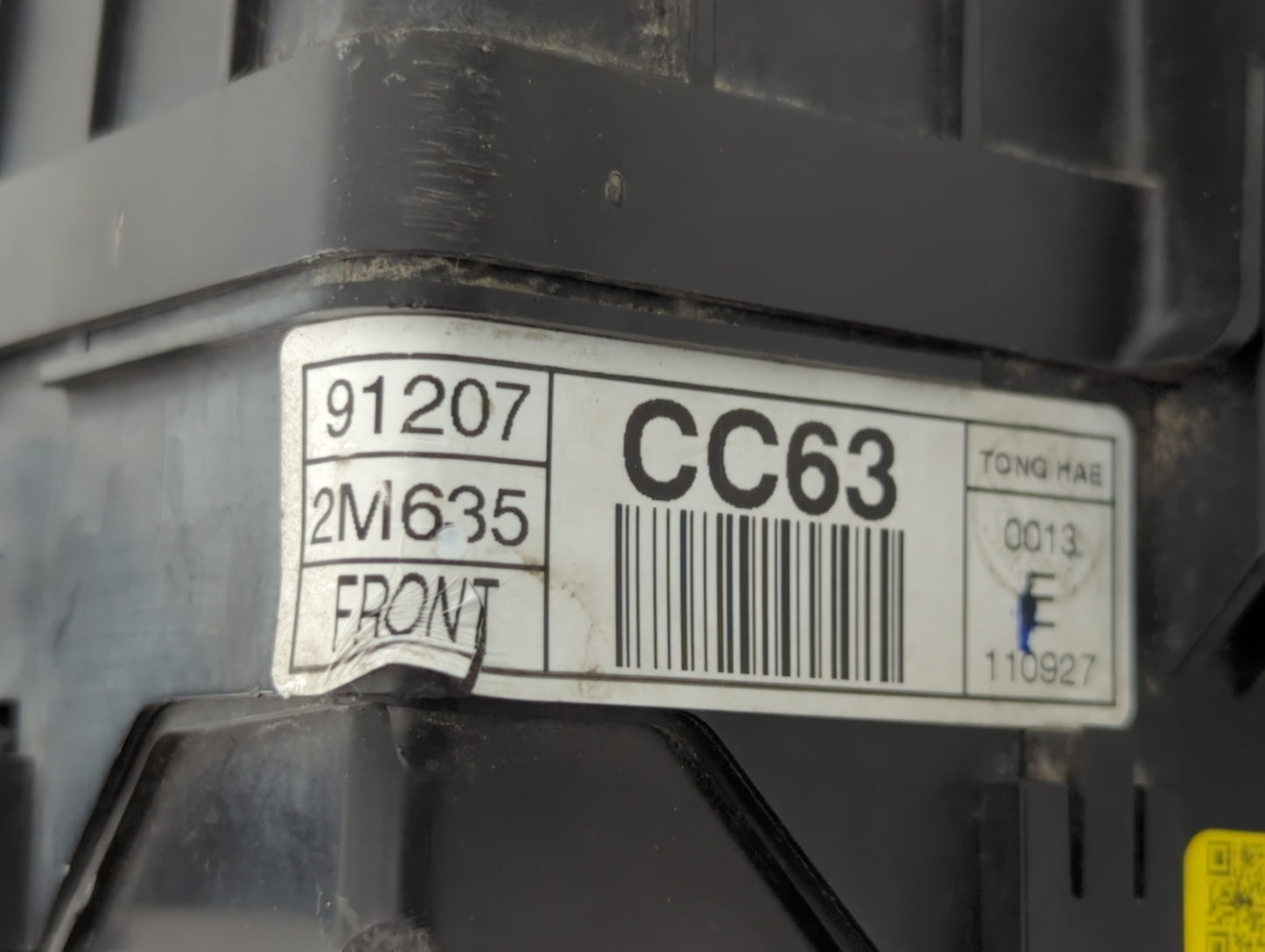 2009-2012 Hyundai Genesis Fusebox Fuse Box Panel Relay Module P/N:91207-2M635 Fits Fits 2009 2010 2011 2012 OEM Used Auto Pa