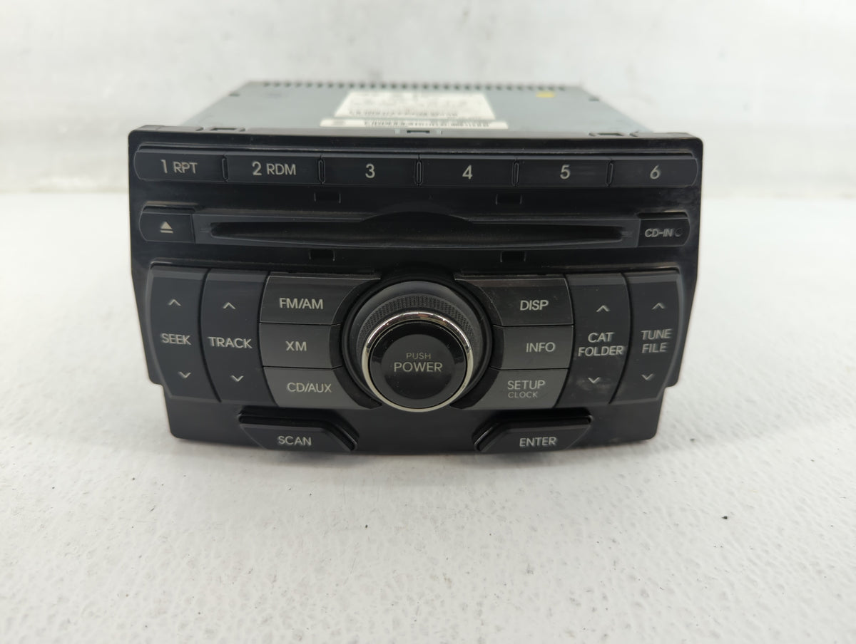 2011-2012 Hyundai Genesis Am Fm Cd Player Radio Receiver 559399 - Oemusedautoparts1.com