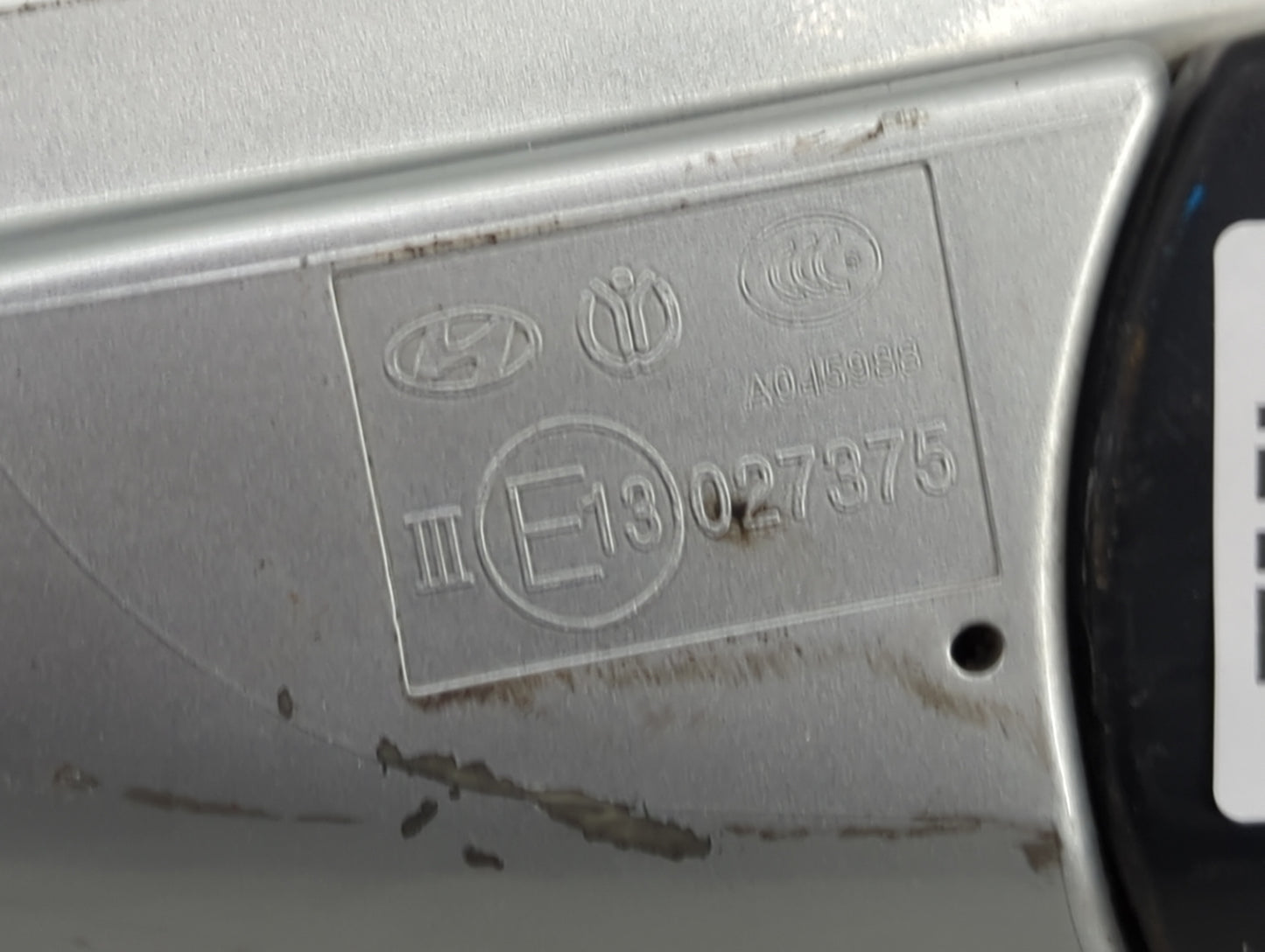 2012 Hyundai Genesis Coupe Driver Side View Mirror - Left Door Mirror OEM Used - Oemusedautoparts1.com