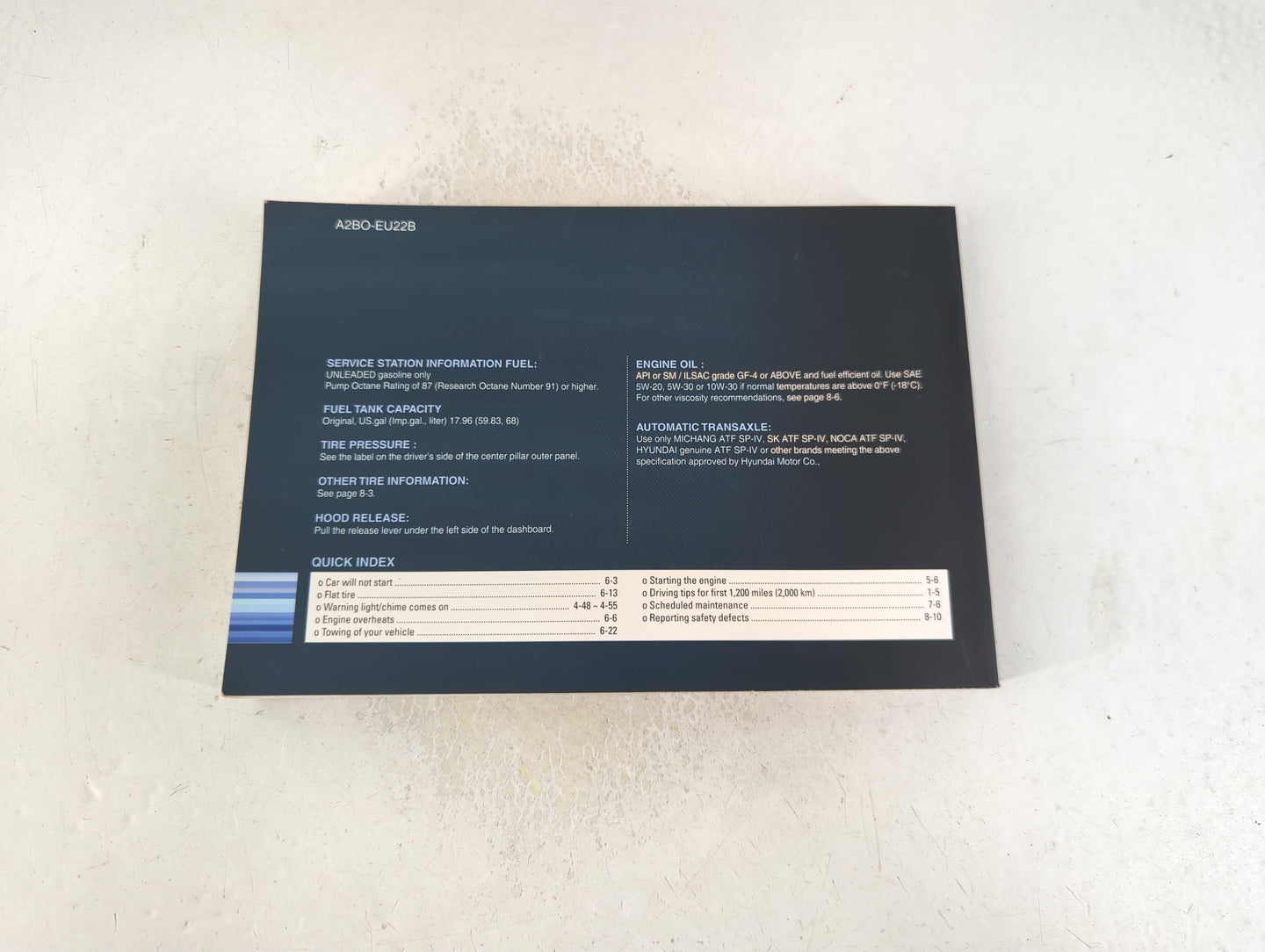 2012 Hyundai Santa Fe Owners Manual Book Guide P/N:A2BO-EU22B OEM Used Auto Parts - Oemusedautoparts1.com