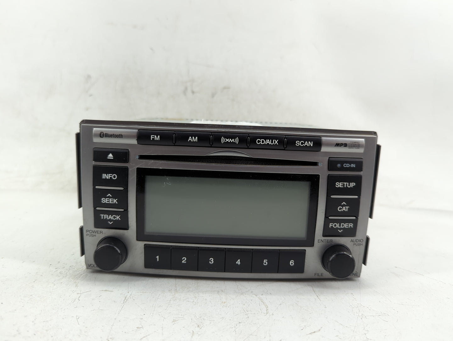 2010-2012 Hyundai Santa Fe Radio AM FM Cd Player Receiver Replacement P/N:96180-0W500CA Fits Fits 2010 2011 2012 OEM Used Au