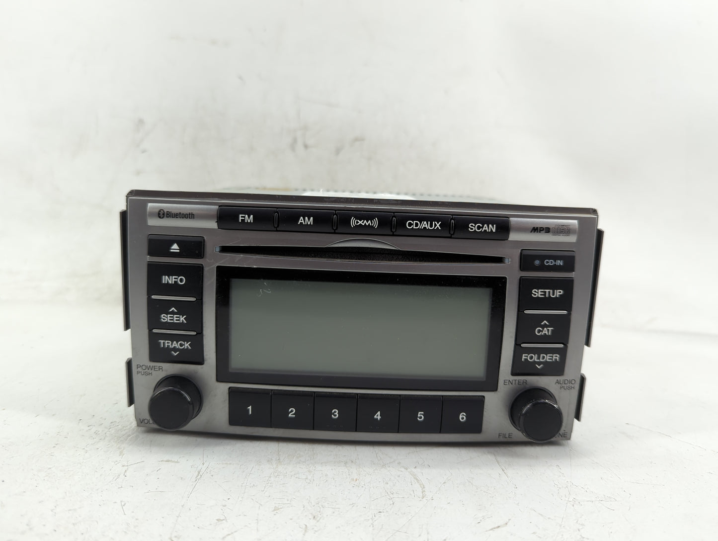 2010-2012 Hyundai Santa Fe Radio AM FM Cd Player Receiver Replacement P/N:96180-0W500CA Fits Fits 2010 2011 2012 OEM Used Au