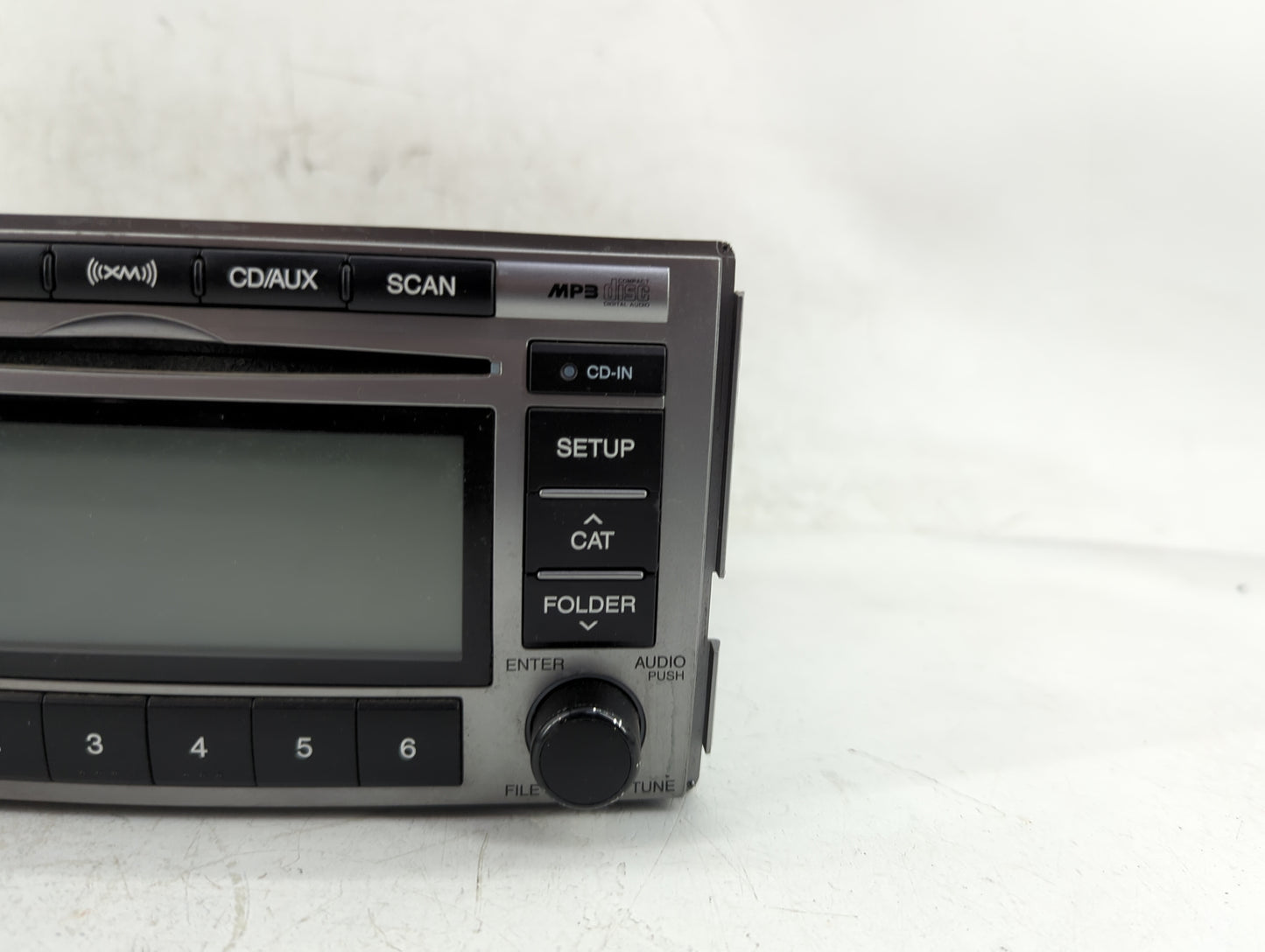 2010-2012 Hyundai Santa Fe Radio AM FM Cd Player Receiver Replacement P/N:96180-0W500CA Fits Fits 2010 2011 2012 OEM Used Au