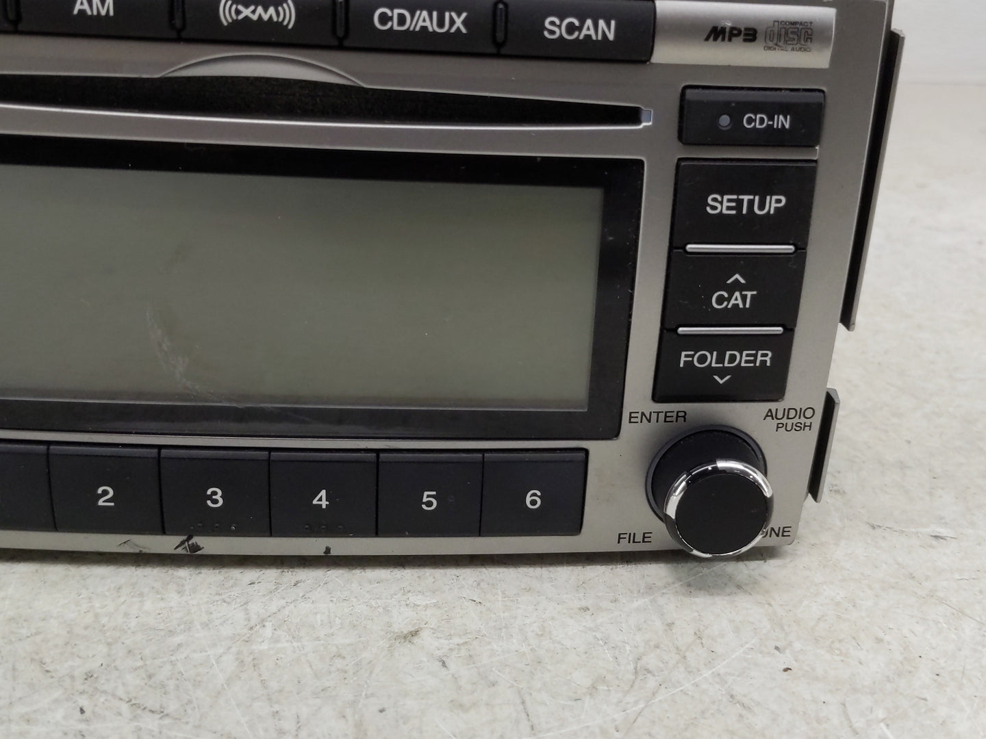 2010-2012 Hyundai Santa Fe Radio AM FM Cd Player Receiver Replacement P/N:96180-0W500BS Fits Fits 2010 2011 2012 OEM Used Au