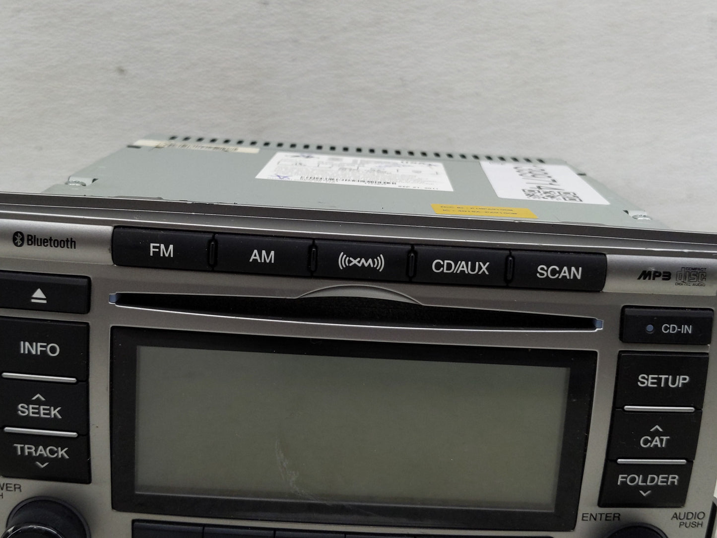 2010-2012 Hyundai Santa Fe Radio AM FM Cd Player Receiver Replacement P/N:96180-0W500BS Fits Fits 2010 2011 2012 OEM Used Au