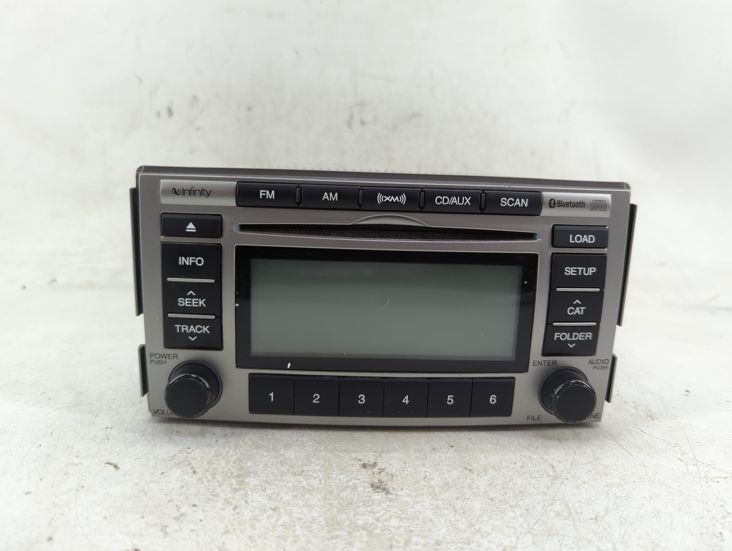 2012 Hyundai Santa Fe Radio AM FM Cd Player Receiver Replacement P/N:96190-0W500BS Fits OEM Used Auto Parts - Oemusedautopar
