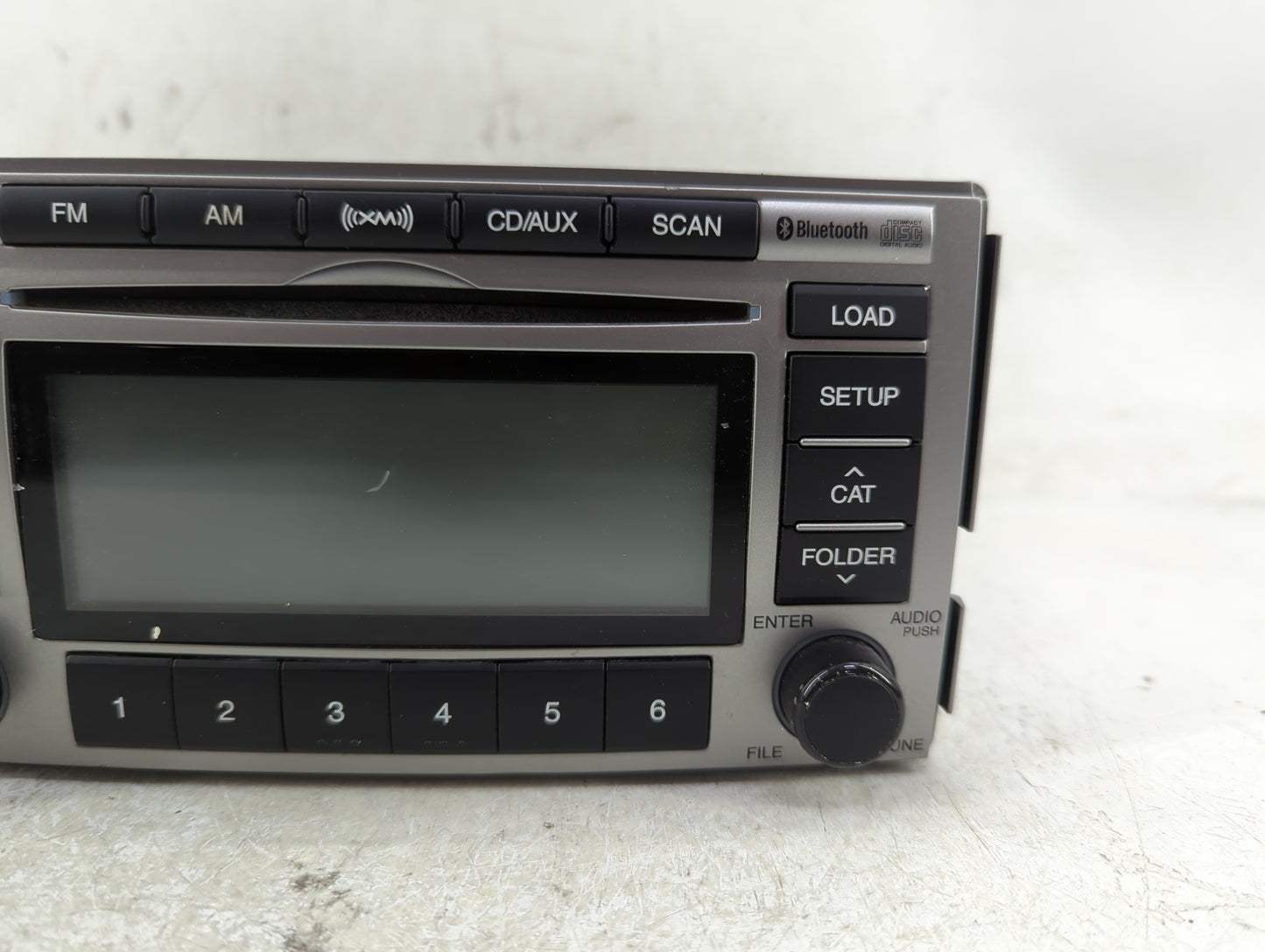 2012 Hyundai Santa Fe Radio AM FM Cd Player Receiver Replacement P/N:96190-0W500BS Fits OEM Used Auto Parts - Oemusedautopar