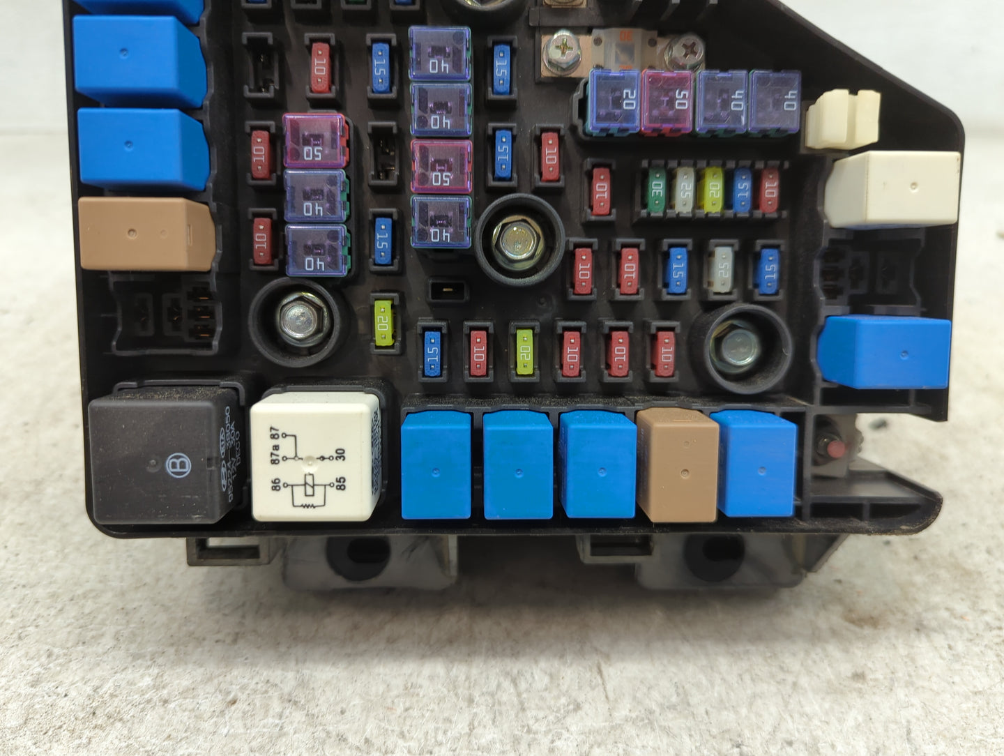2010-2012 Hyundai Santa Fe Fusebox Fuse Box Panel Relay Module P/N:91406-0W030 Fits Fits 2010 2011 2012 OEM Used Auto Parts 