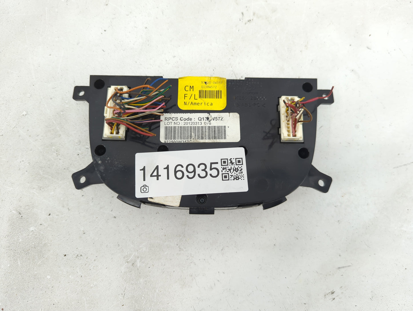 2010-2012 Hyundai Santa Fe Climate Control Module Temperature AC/Heater Replacement P/N:97250-0W357 Fits Fits 2010 2011 2012