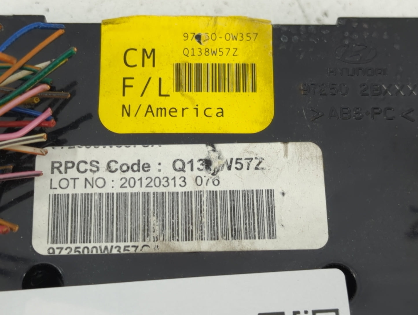 2010-2012 Hyundai Santa Fe Climate Control Module Temperature AC/Heater Replacement P/N:97250-0W357 Fits Fits 2010 2011 2012