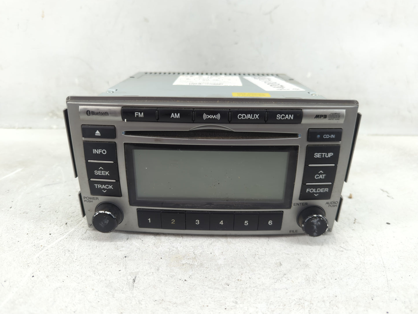 2010-2012 Hyundai Santa Fe Radio AM FM Cd Player Receiver Replacement P/N:96180-0W500BS Fits Fits 2010 2011 2012 OEM Used Au