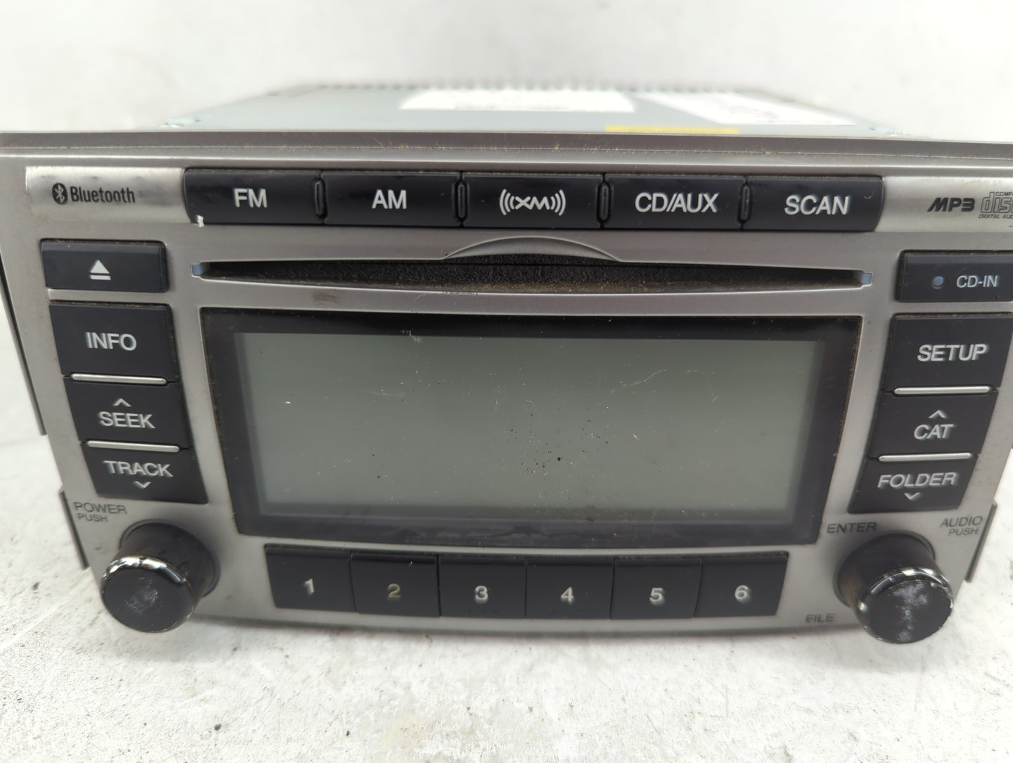 2010-2012 Hyundai Santa Fe Radio AM FM Cd Player Receiver Replacement P/N:96180-0W500BS Fits Fits 2010 2011 2012 OEM Used Au