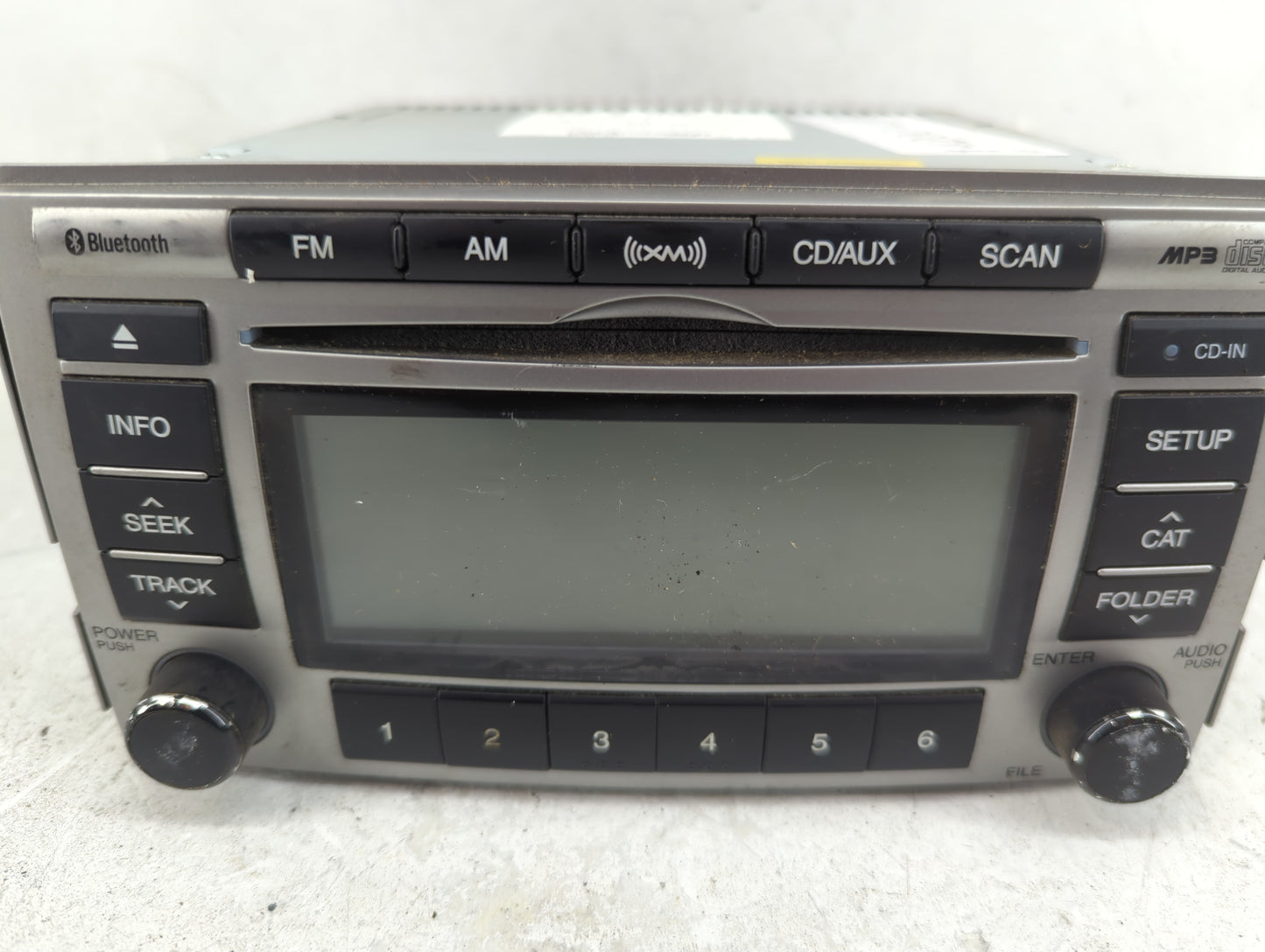 2010-2012 Hyundai Santa Fe Radio AM FM Cd Player Receiver Replacement P/N:96180-0W500BS Fits Fits 2010 2011 2012 OEM Used Au