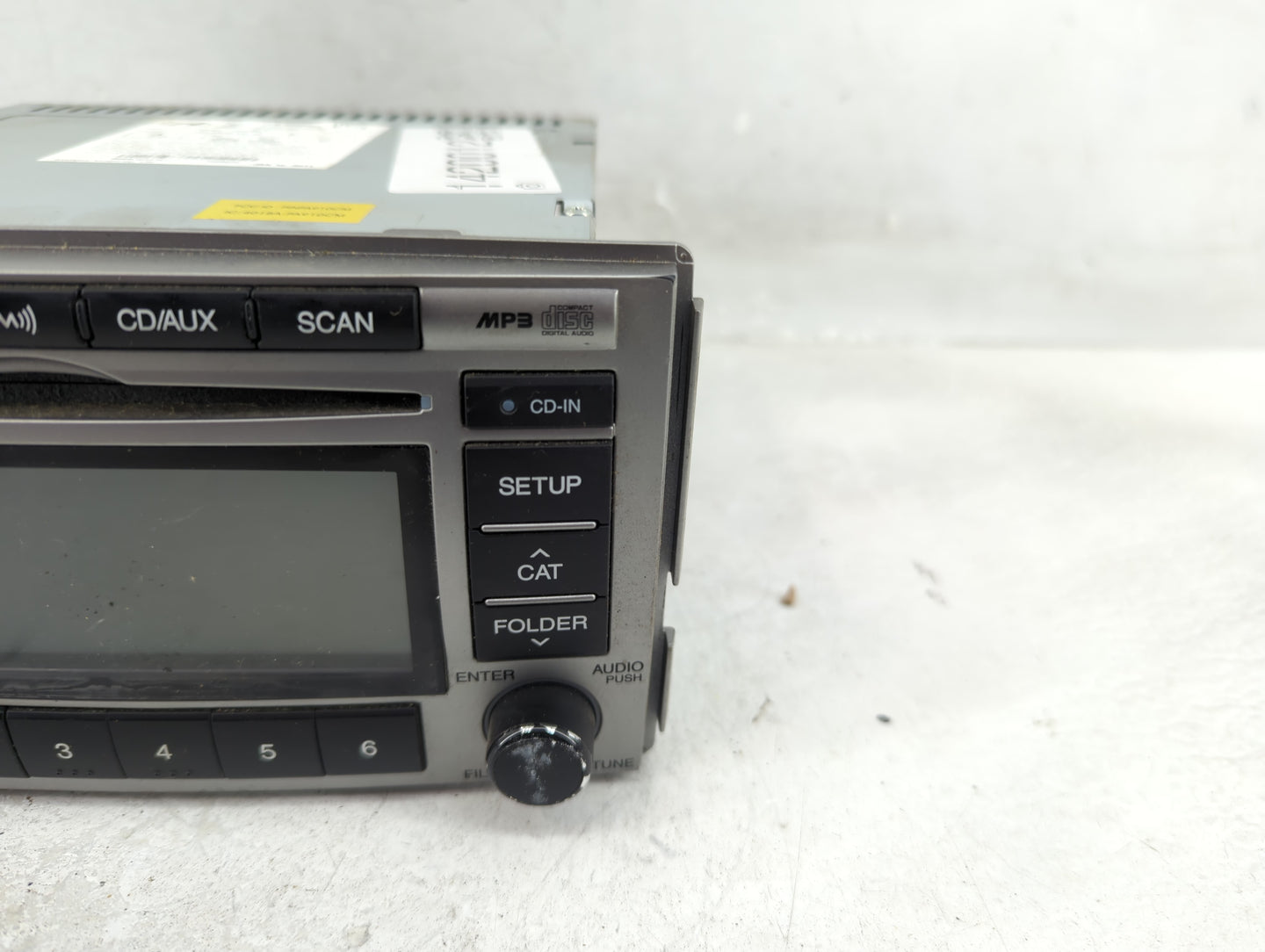 2010-2012 Hyundai Santa Fe Radio AM FM Cd Player Receiver Replacement P/N:96180-0W500BS Fits Fits 2010 2011 2012 OEM Used Au