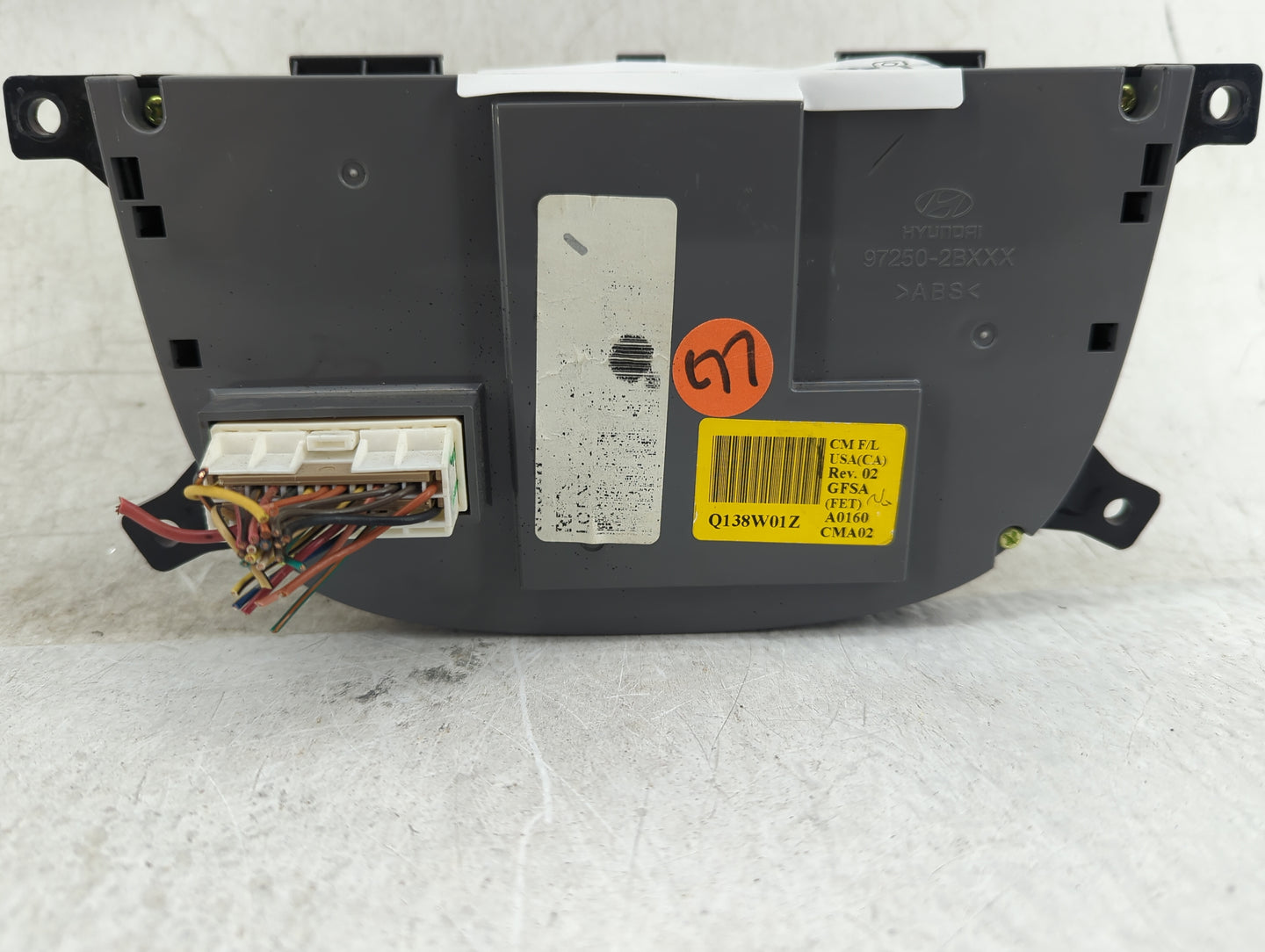 2010-2012 Hyundai Santa Fe Climate Control Module Temperature AC/Heater Replacement P/N:97250-2BXXX Fits Fits 2010 2011 2012