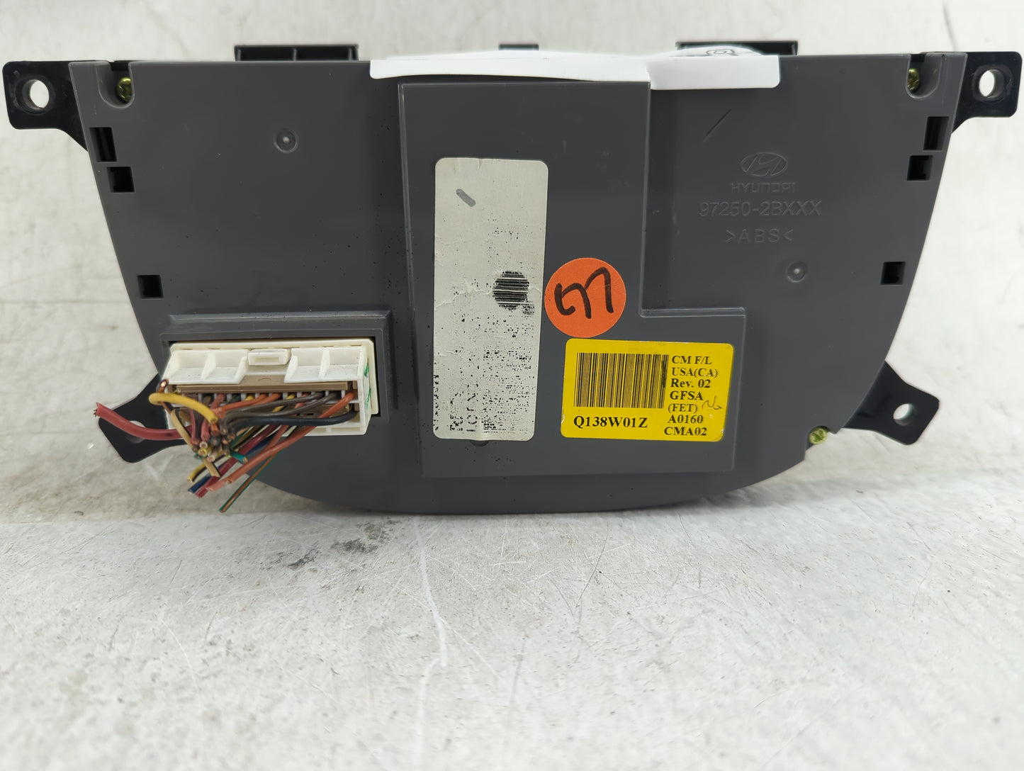 2010-2012 Hyundai Santa Fe Climate Control Module Temperature AC/Heater Replacement P/N:97250-2BXXX Fits Fits 2010 2011 2012