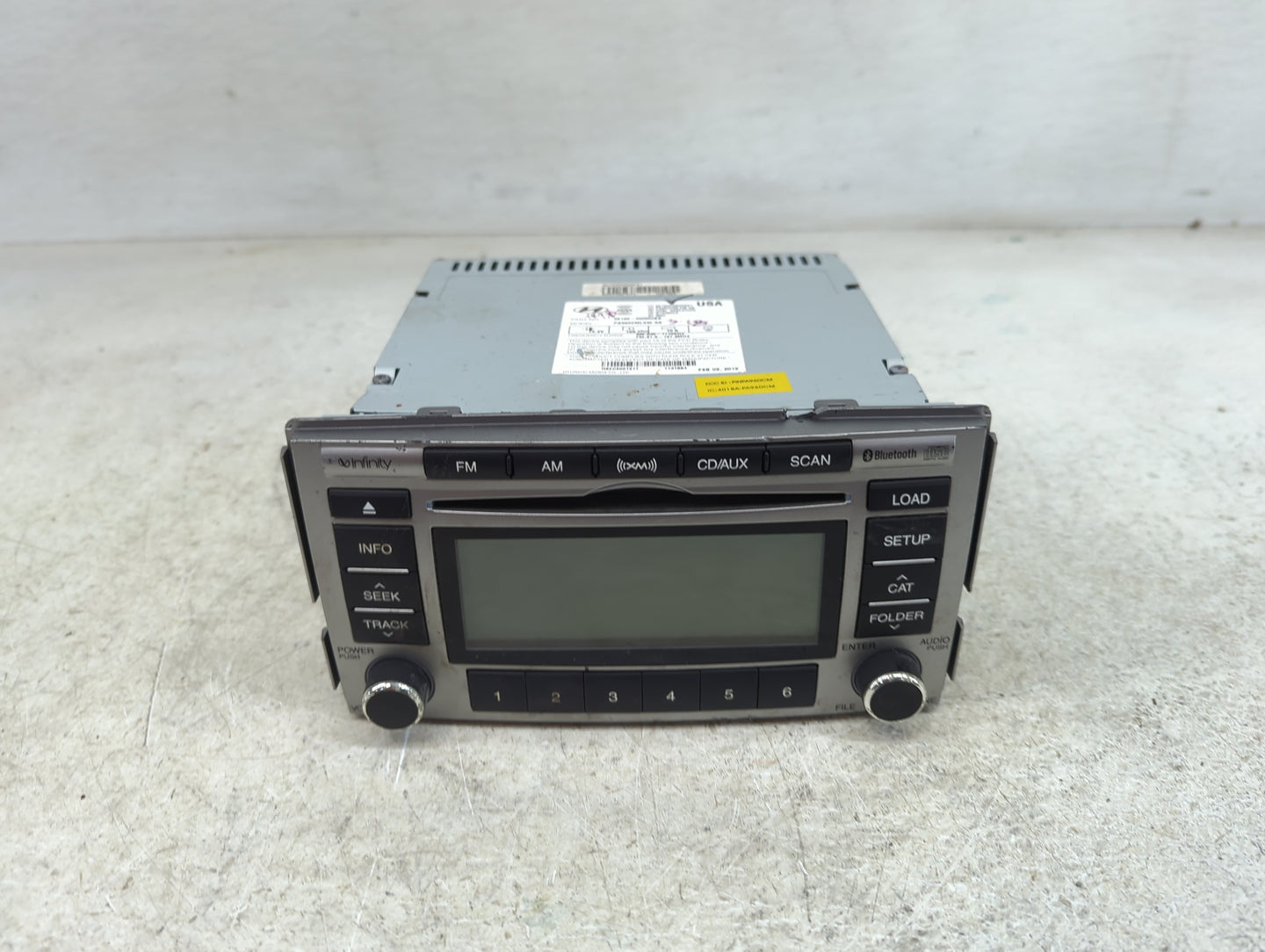 2010-2012 Hyundai Santa Fe Radio AM FM Cd Player Receiver Replacement P/N:96190-0W500BS 96180-0W500BS Fits Fits 2010 2011 20