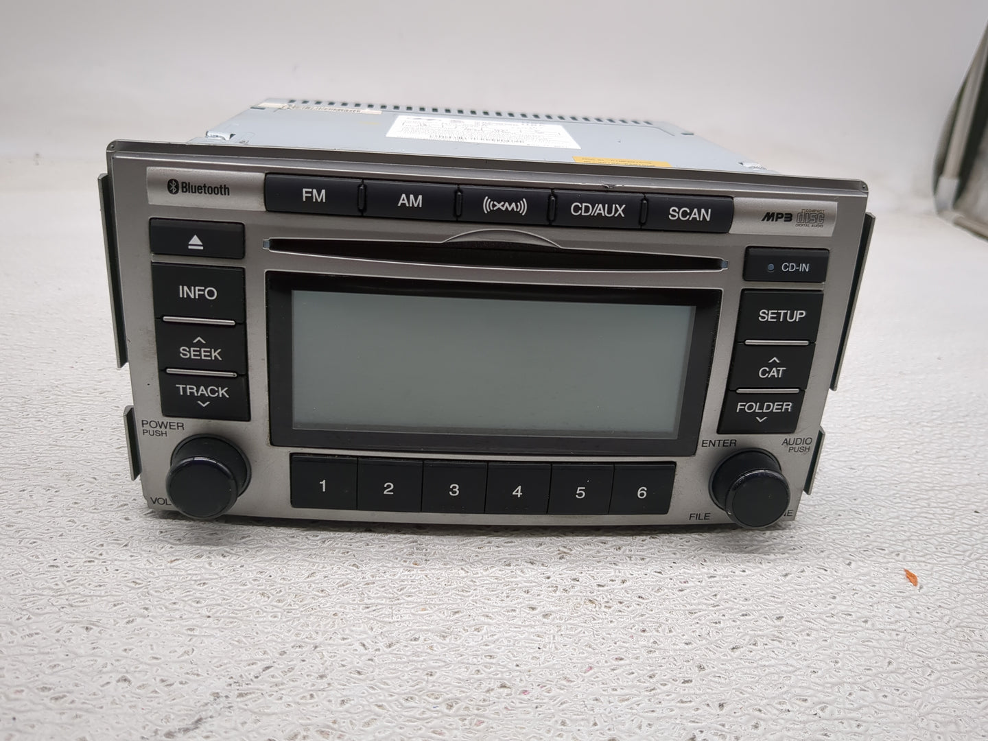 2010-2012 Hyundai Santa Fe Radio AM FM Cd Player Receiver Replacement P/N:96180-0W500BS Fits Fits 2010 2011 2012 OEM Used Au