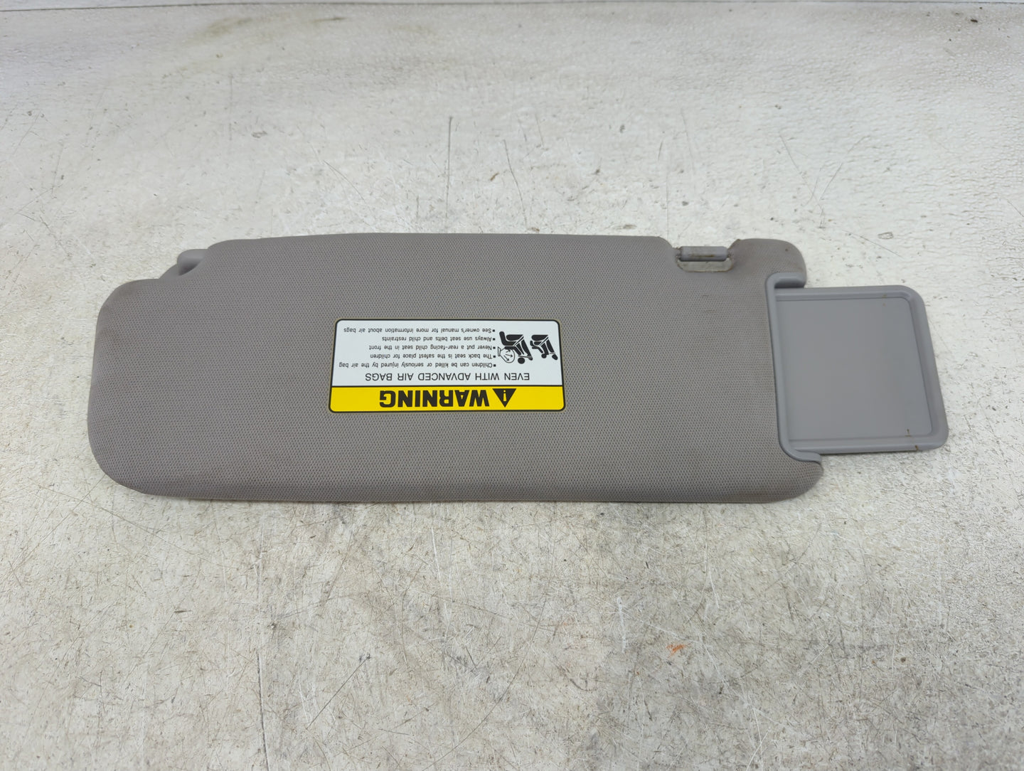 2010-2012 Hyundai Santa Fe Sun Visor Shade Replacement Passenger Right Mirror Fits Fits 2010 2011 2012 OEM Used Auto Parts -
