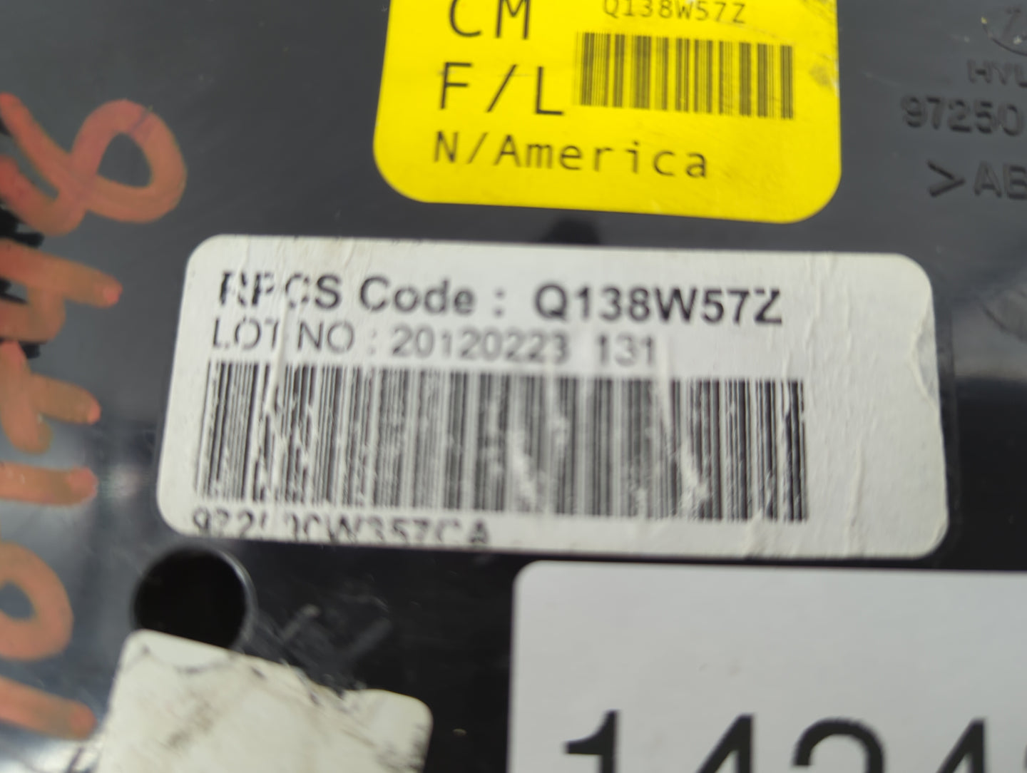 2010-2012 Hyundai Santa Fe Climate Control Module Temperature AC/Heater Replacement P/N:97250-0W357 Q138W57Z Fits OEM Used A