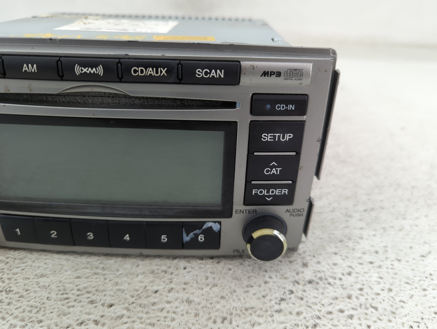 2010-2012 Hyundai Santa Fe Radio AM FM Cd Player Receiver Replacement P/N:96180-0W500BS Fits Fits 2010 2011 2012 OEM Used Au