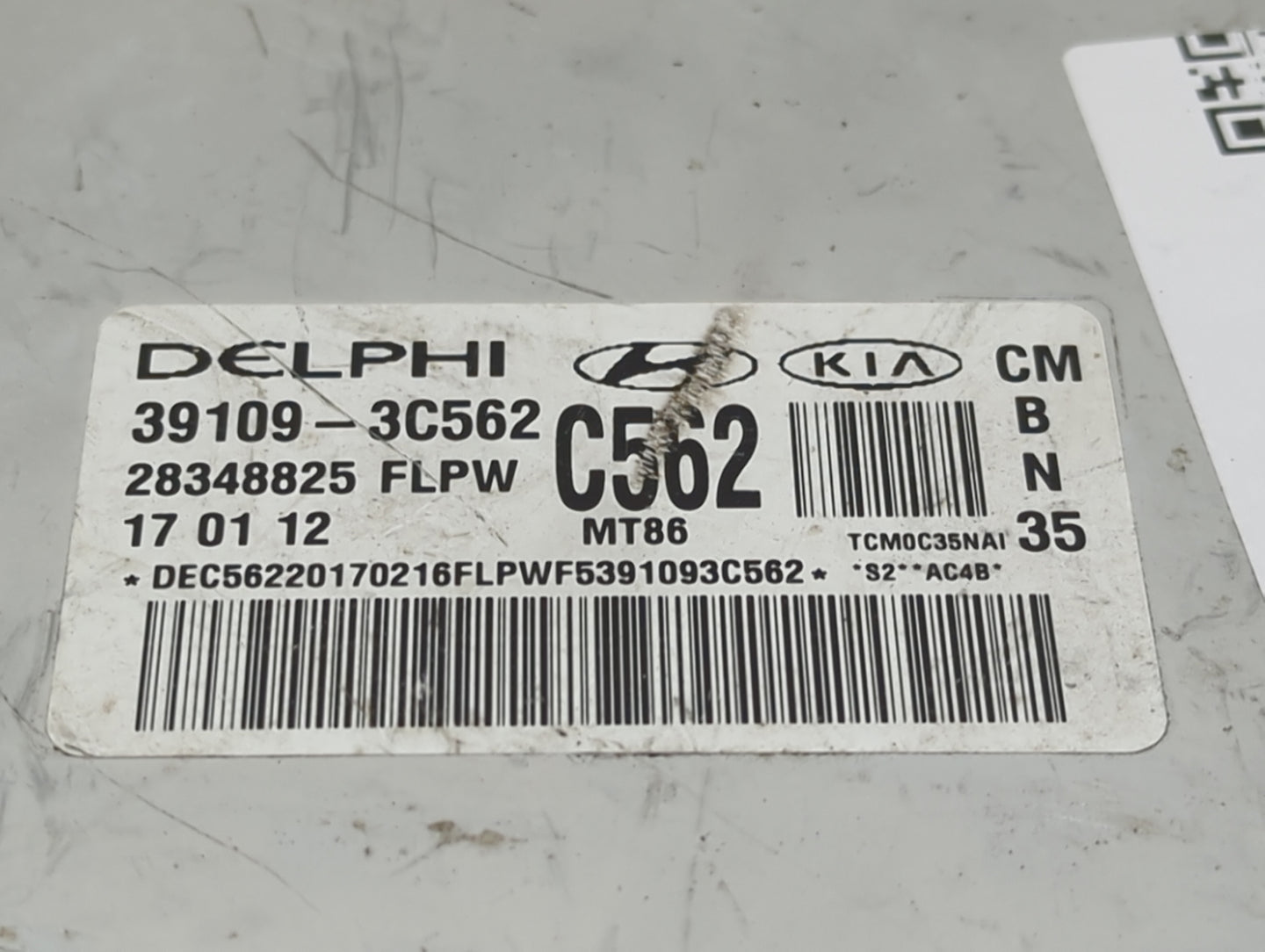 2010-2012 Hyundai Santa Fe PCM Engine Control Computer ECU ECM PCU OEM P/N:39109-3C562 28348825 Fits Fits 2010 2011 2012 OEM