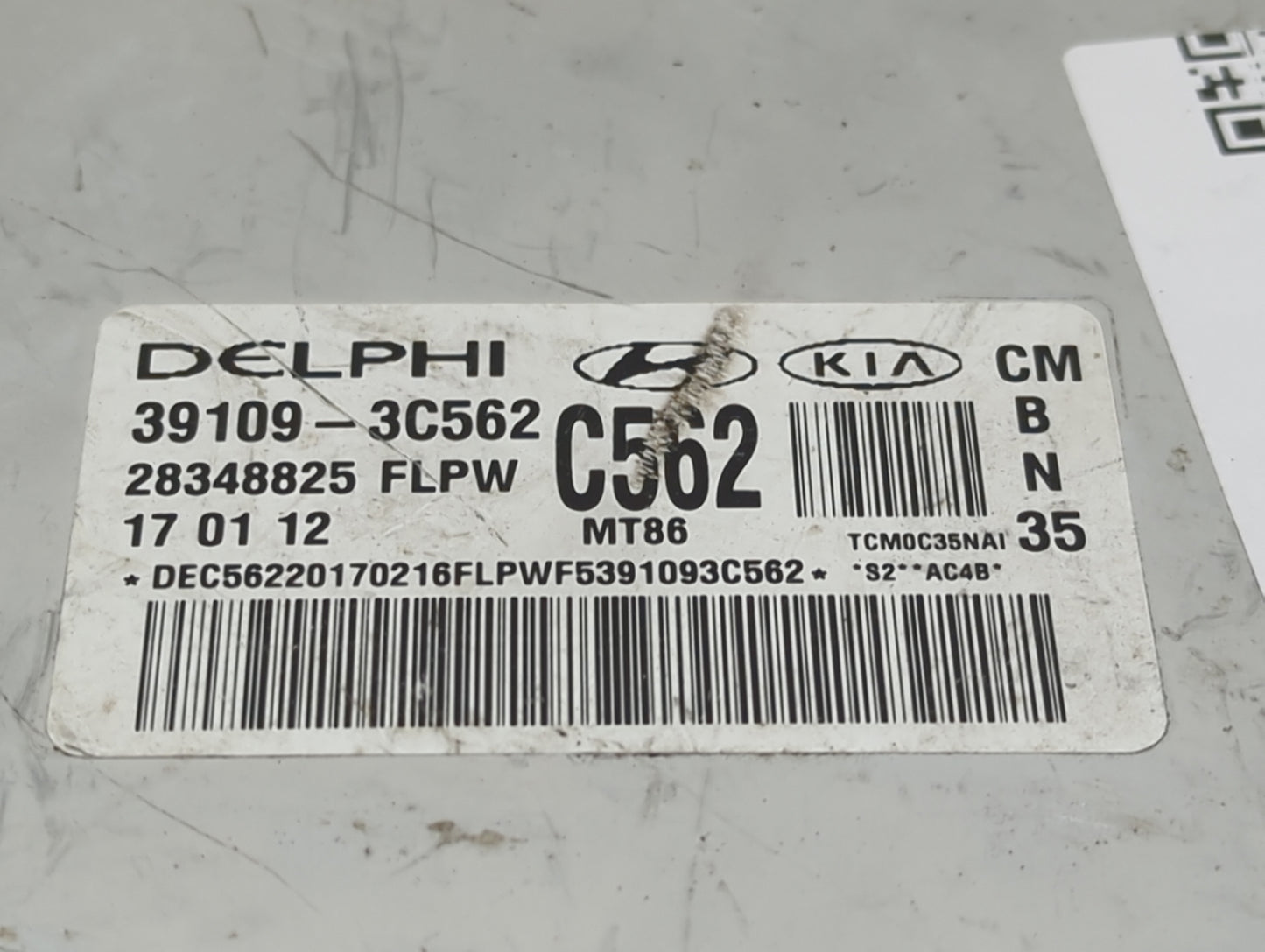2010-2012 Hyundai Santa Fe PCM Engine Control Computer ECU ECM PCU OEM P/N:39109-3C562 28348825 Fits Fits 2010 2011 2012 OEM