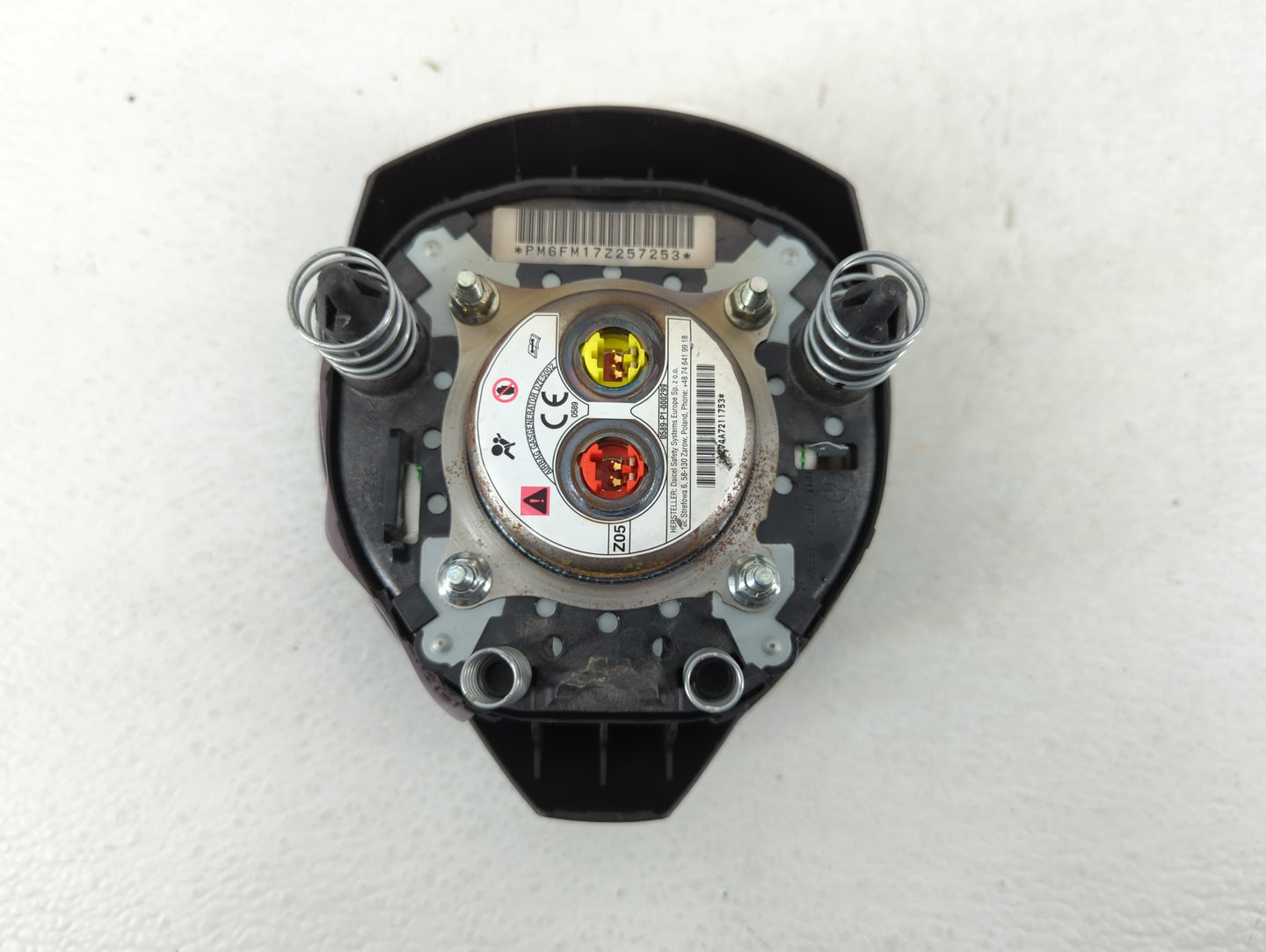 2010-2012 Hyundai Santa Fe Air Bag Driver Left Steering Wheel Mounted P/N:0589-P1-000299 Fits Fits 2010 2011 2012 OEM Used A