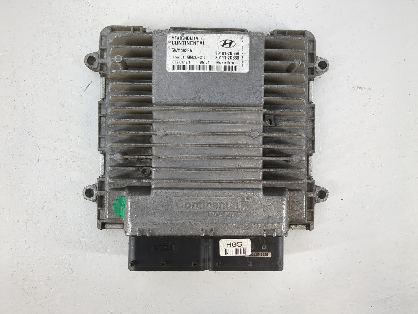 2011-2014 Hyundai Sonata PCM Engine Control Computer ECU ECM PCU OEM P/N:39101-2G668 Fits Fits 2011 2012 2013 2014 OEM Used 