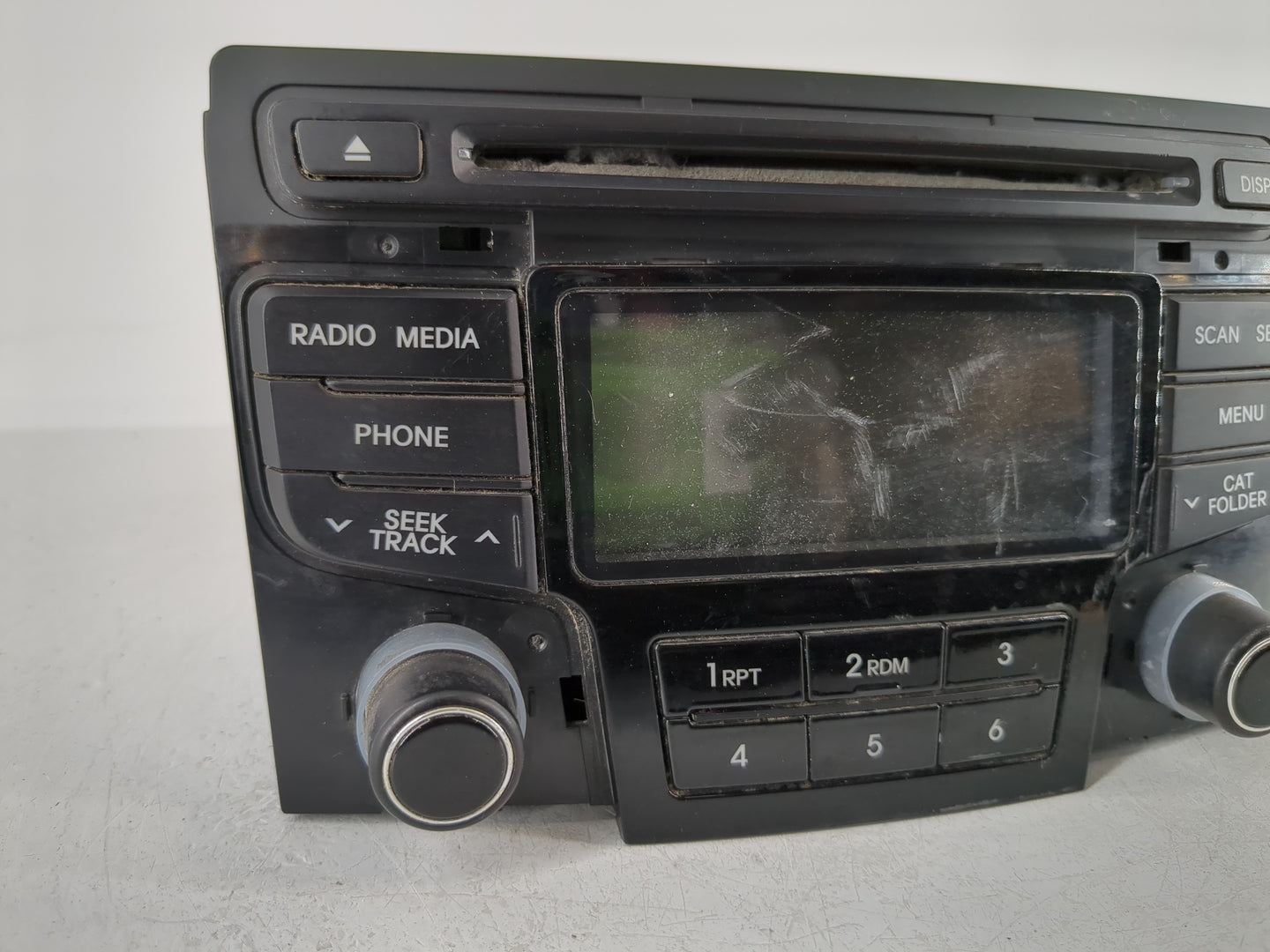 2012-2015 Hyundai Sonata Radio AM FM Cd Player Receiver Replacement P/N:96180-3Q6004X Fits Fits 2012 2013 2014 2015 OEM Used
