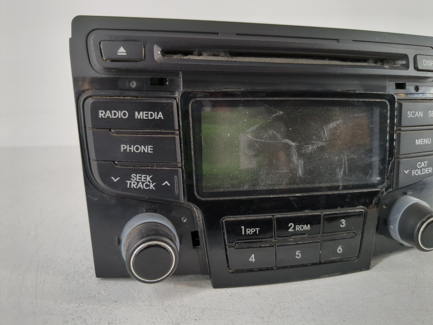 2012-2015 Hyundai Sonata Radio AM FM Cd Player Receiver Replacement P/N:96180-3Q6004X Fits Fits 2012 2013 2014 2015 OEM Used