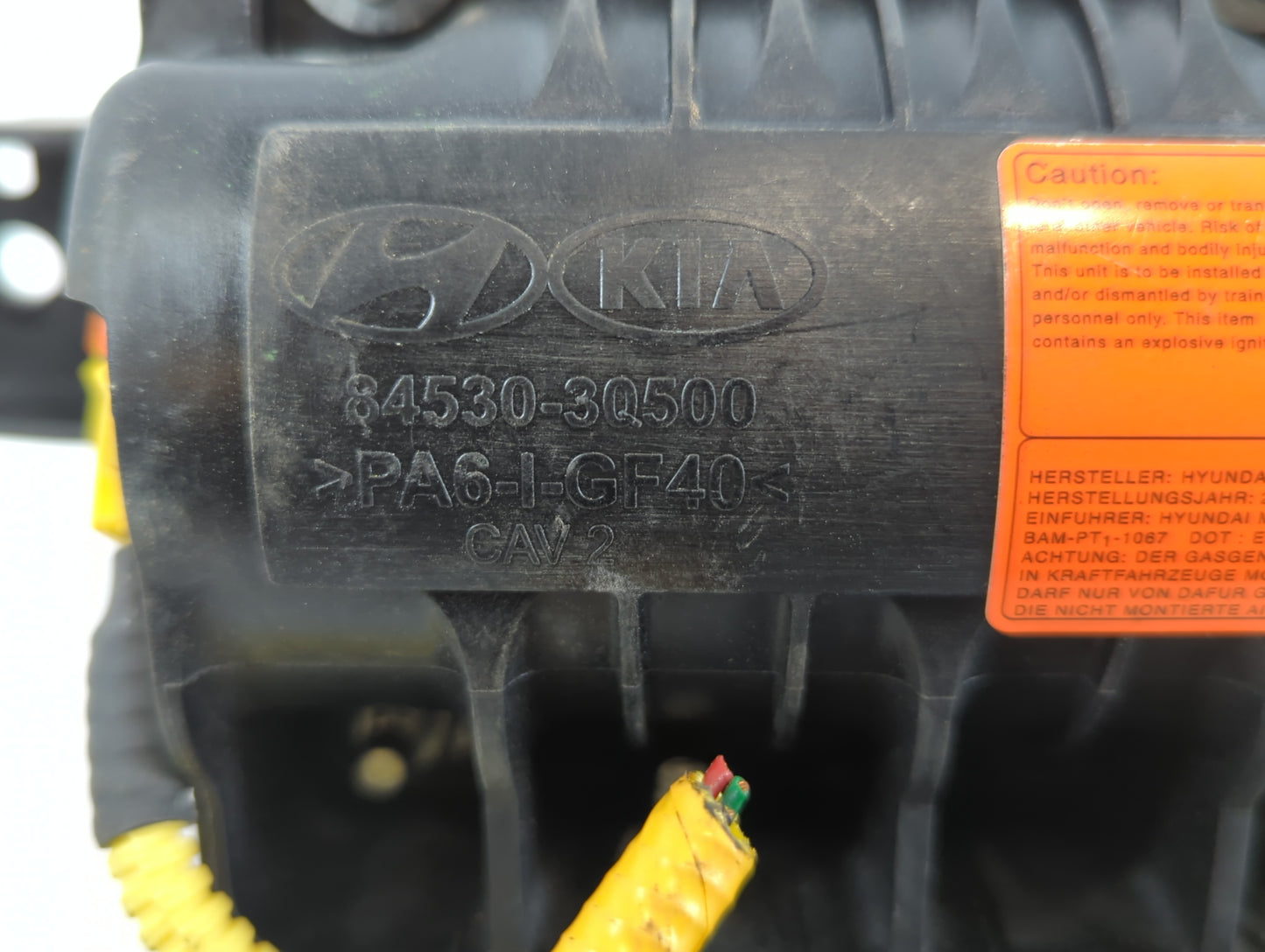 2011-2014 Hyundai Sonata Air Bag Passenger Right Dashboard OEM P/N:84530-3Q500 Fits Fits 2011 2012 2013 2014 OEM Used Auto P