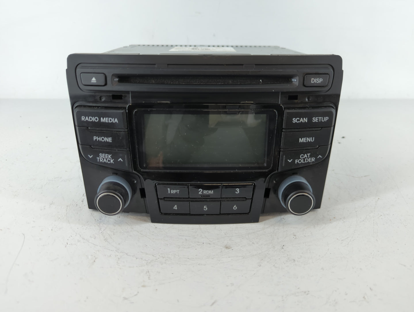 2012 Hyundai Sonata Radio AM FM Cd Player Receiver Replacement P/N:96180-3Q700 Fits OEM Used Auto Parts - Oemusedautoparts1.