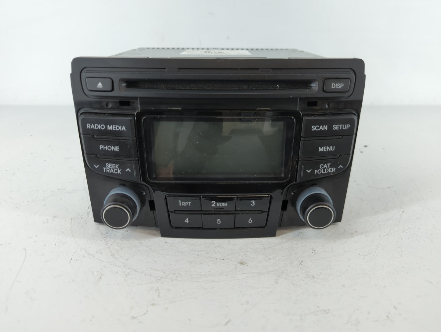 2012 Hyundai Sonata Radio AM FM Cd Player Receiver Replacement P/N:96180-3Q700 Fits OEM Used Auto Parts - Oemusedautoparts1.