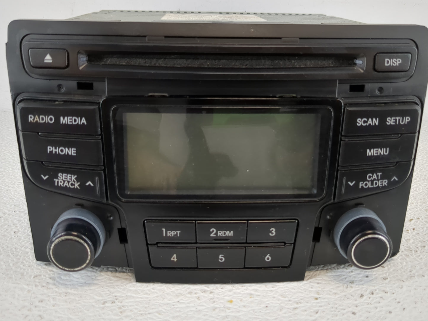 2012-2015 Hyundai Sonata Radio AM FM Cd Player Receiver Replacement P/N:96180-3Q600 Fits Fits 2012 2013 2014 2015 OEM Used A