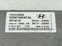 2011-2014 Hyundai Sonata PCM Engine Control Computer ECU ECM PCU OEM P/N:39101-2G662 Fits Fits 2011 2012 2013 2014 OEM Used 